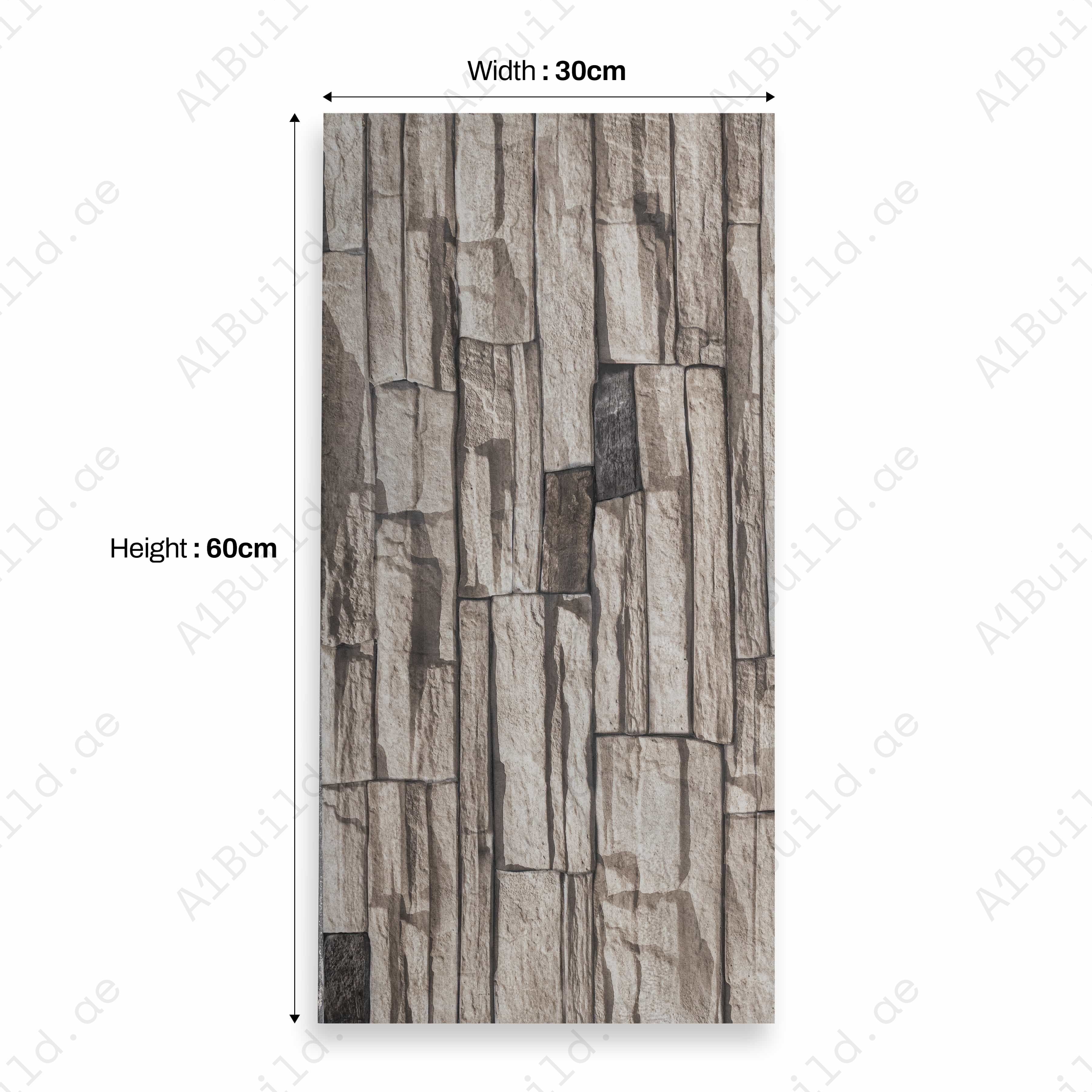 Melbrown Beige A Azan 30X60CM 09MM CERAMIC INDOOR OUTDOOR WALLS TILE