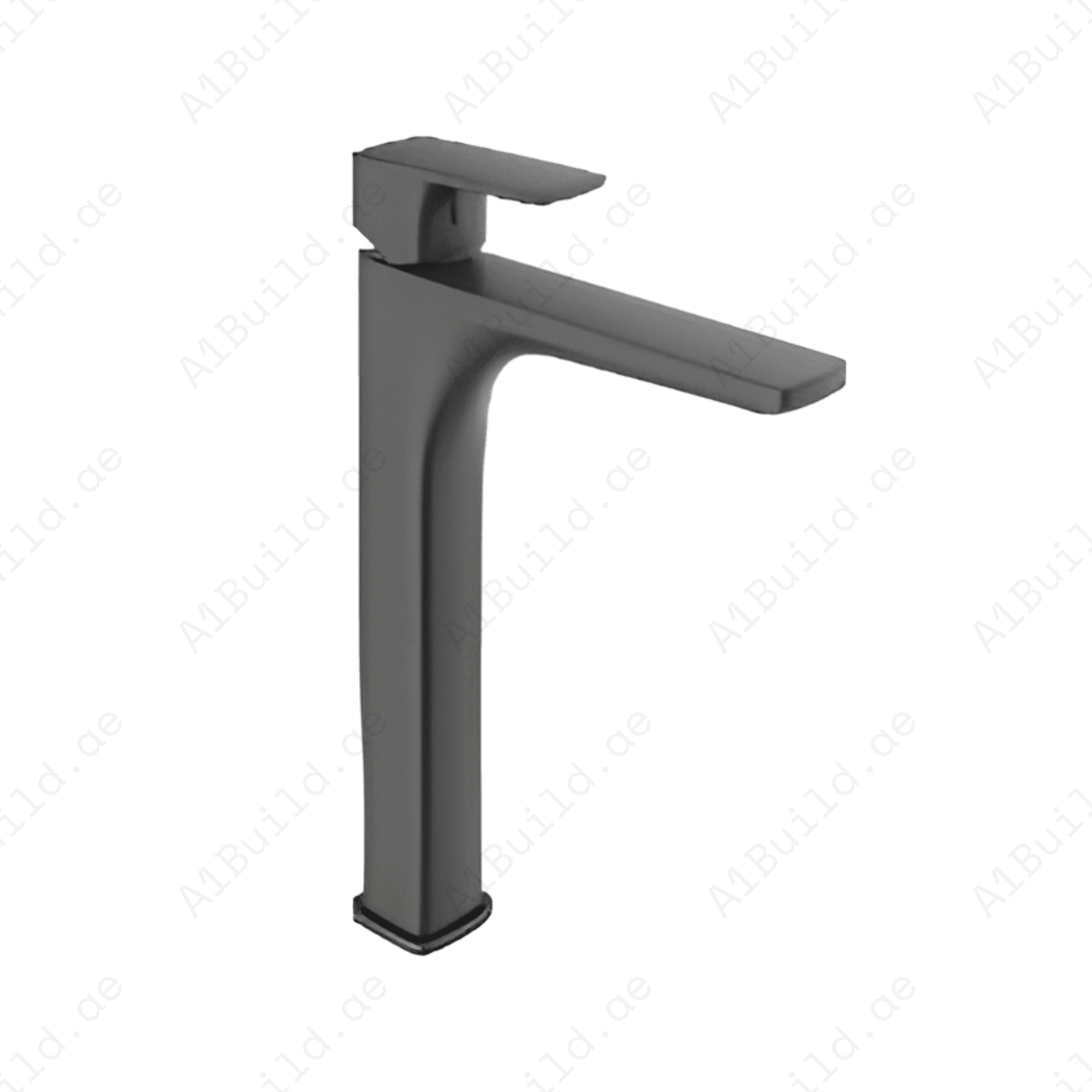 Metal Gun Finish Basin Mixer Without PUW – Modern Industrial Bathroom Fixture