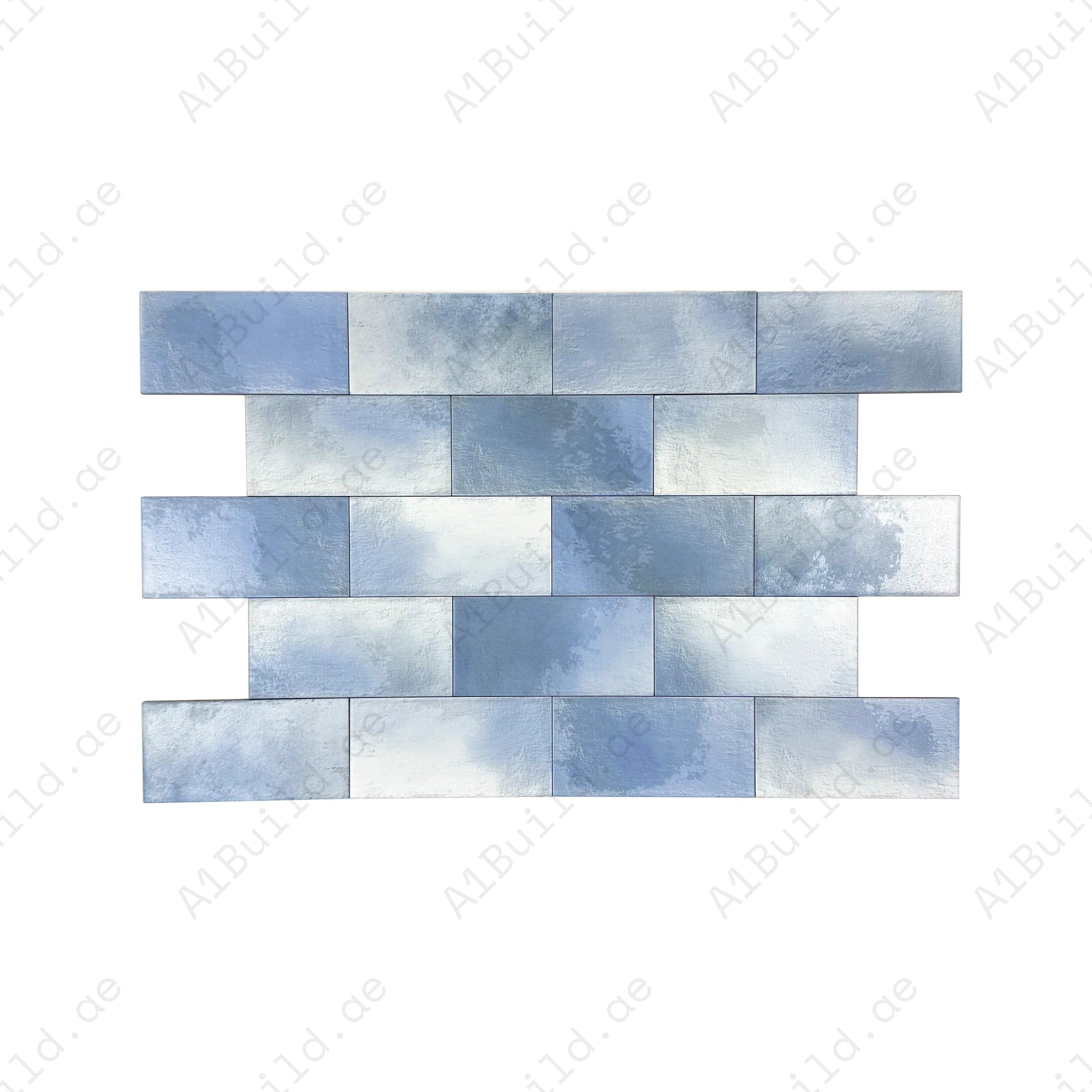 Midnight Navy matte ceramic tile with sleek long-strip design. Durable, waterproof & stylish for kitchens, bathrooms, floors, walls & modern interiors.