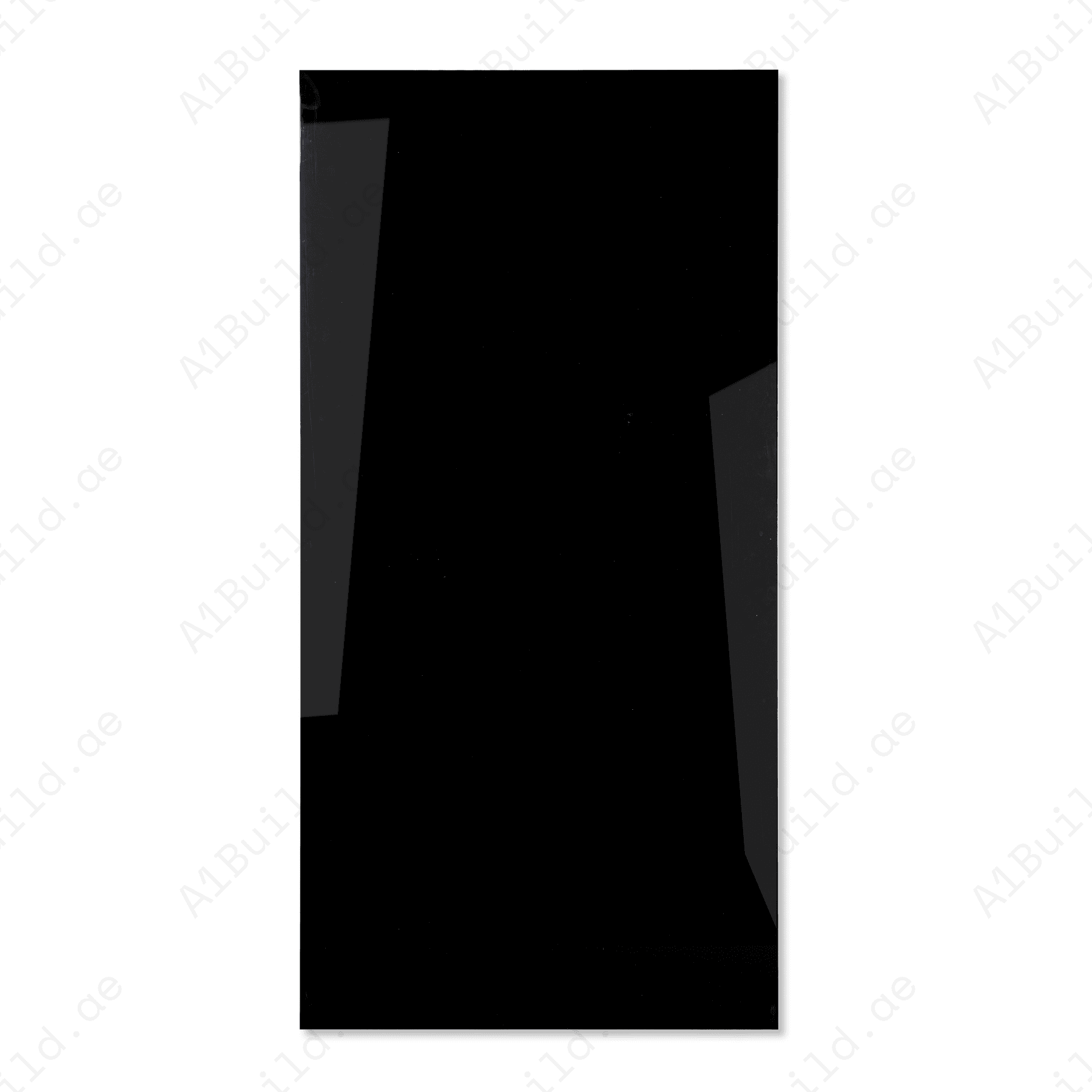 Midnight Shadow plain black porcelain tile 60x120cm 9mm thickness, durable and modern design, ideal for luxury floors and walls.