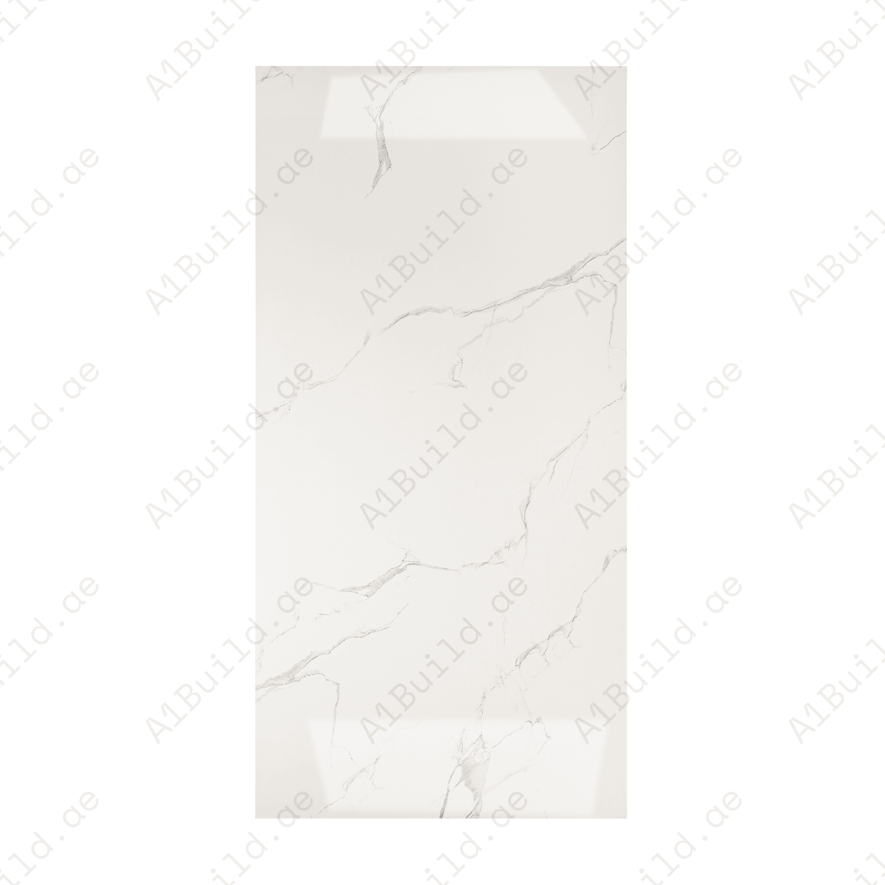 Mint Statuario 80x160cm glossy porcelain tile, 09mm thick with a mint-toned statuario marble design. Polished finish brings elegance and light to interiors.