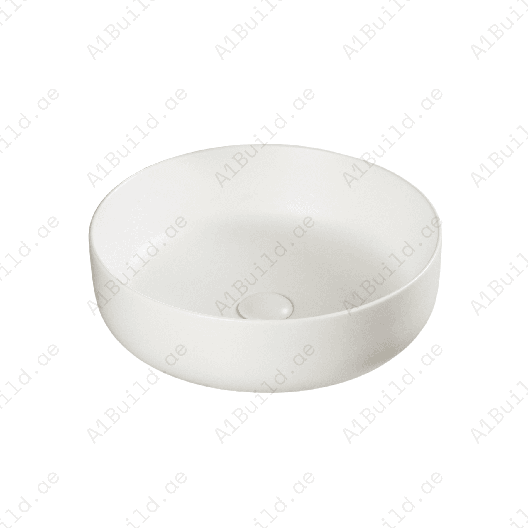 Modern White Countertop Wash Basin – 360x360mm – No Tap Hole