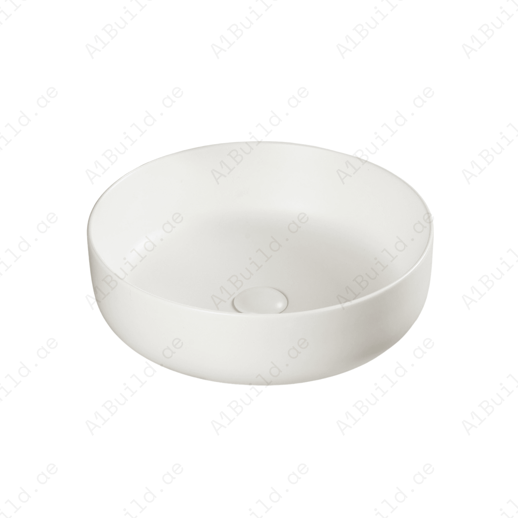 Modern White Countertop Wash Basin – 360x360mm – No Tap Hole