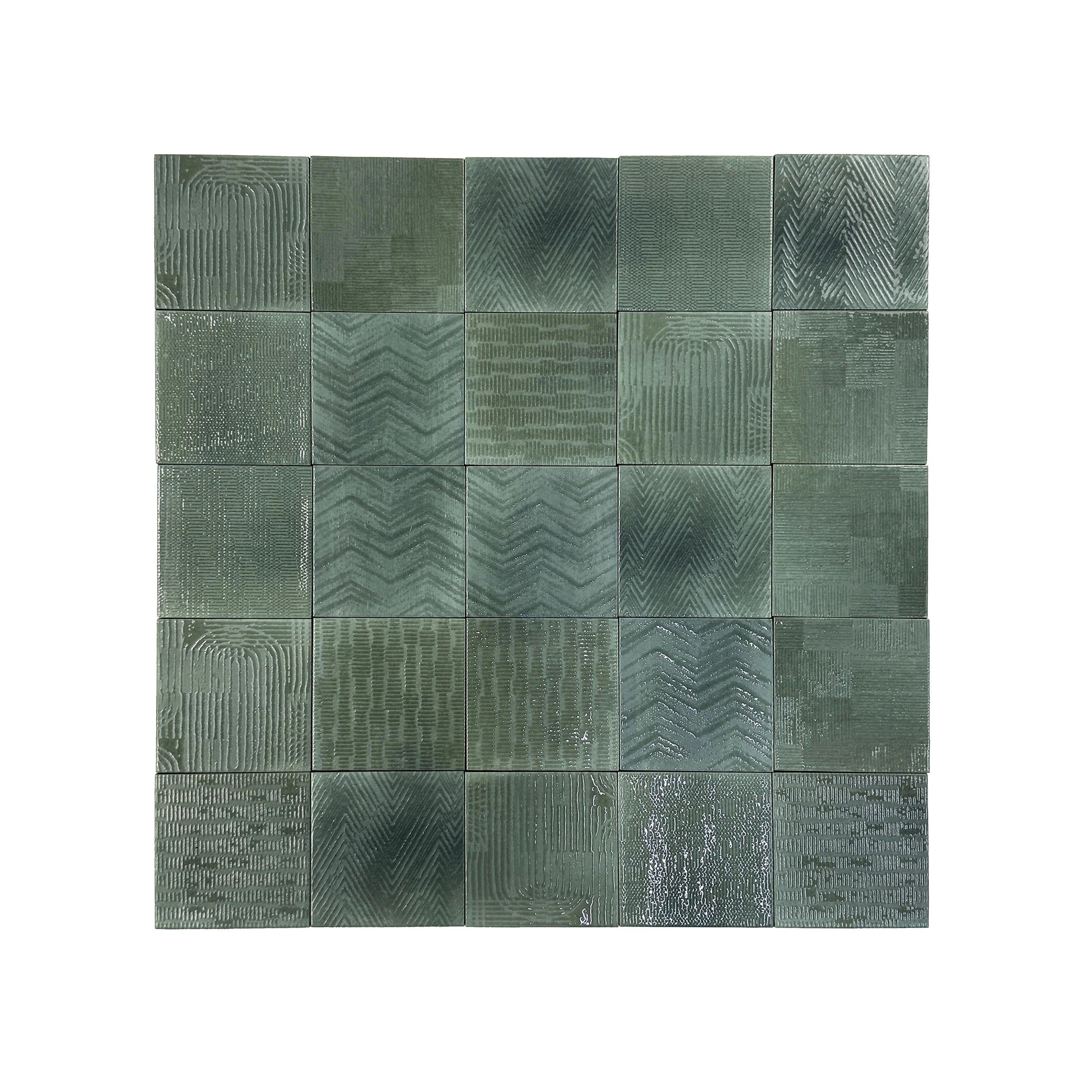 Moss green glossy porcelain subway tiles for walls & backsplashes. Durable, waterproof, scratch-resistant & easy to maintain. Perfect for modern interiors.