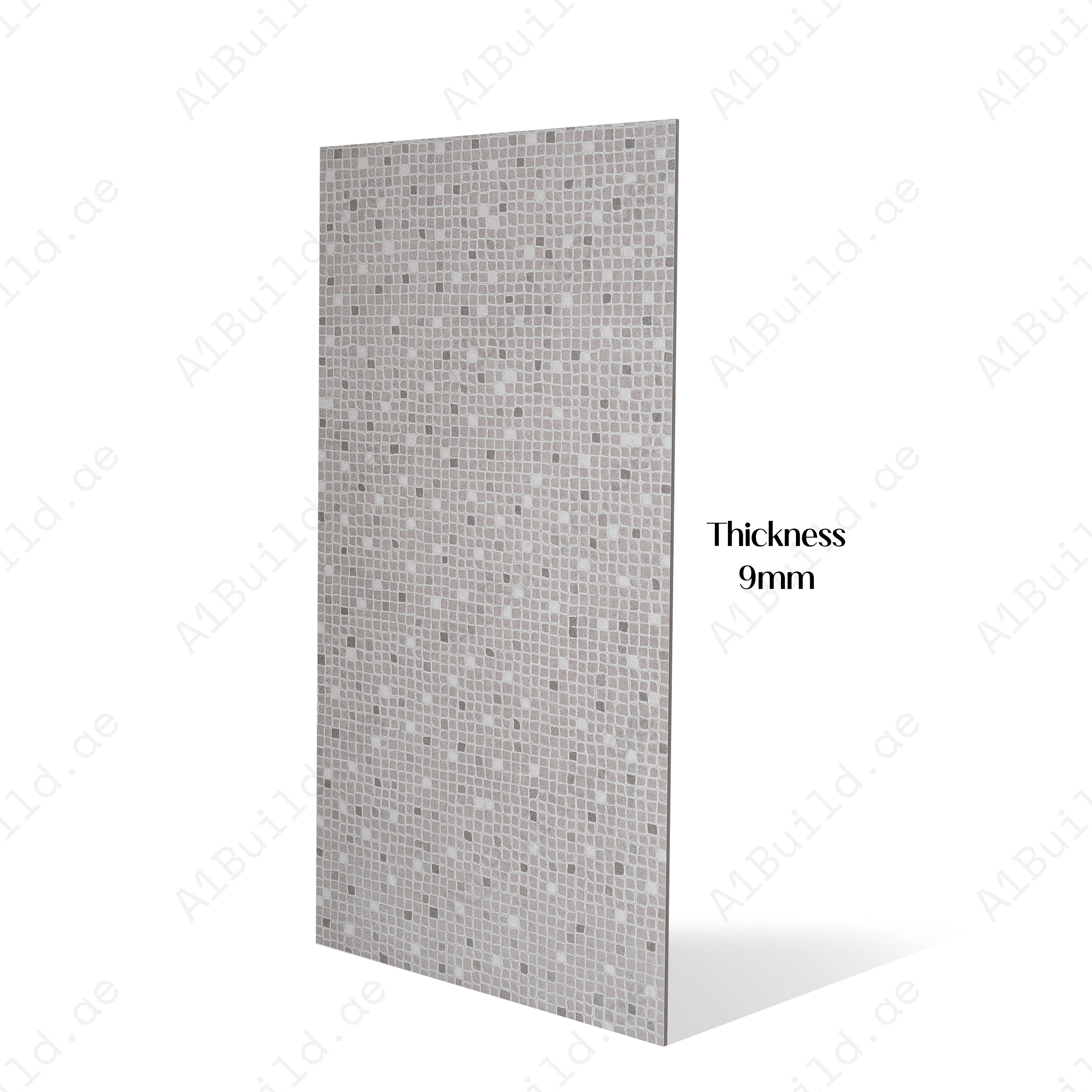 Motif Grey Porcelain Tile 60x120cm with Crafttech finish. Durable 9mm thick tile for walls and floors. Stylish, modern, and easy to maintain.