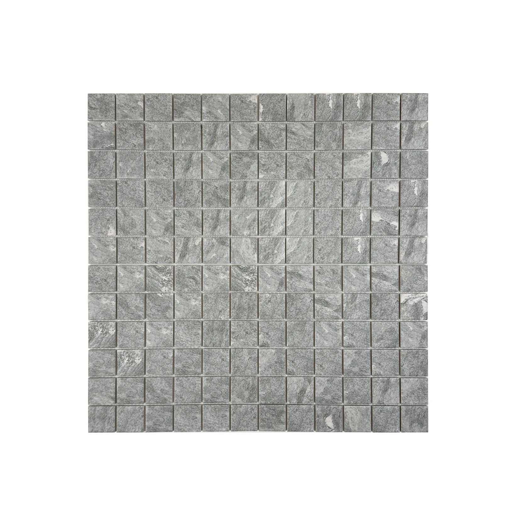Myanmar grey porcelain mosaic tiles with flat surface for pools, spas & water walls. UV-resistant, slip-proof, eco-friendly, and built for lasting elegance.