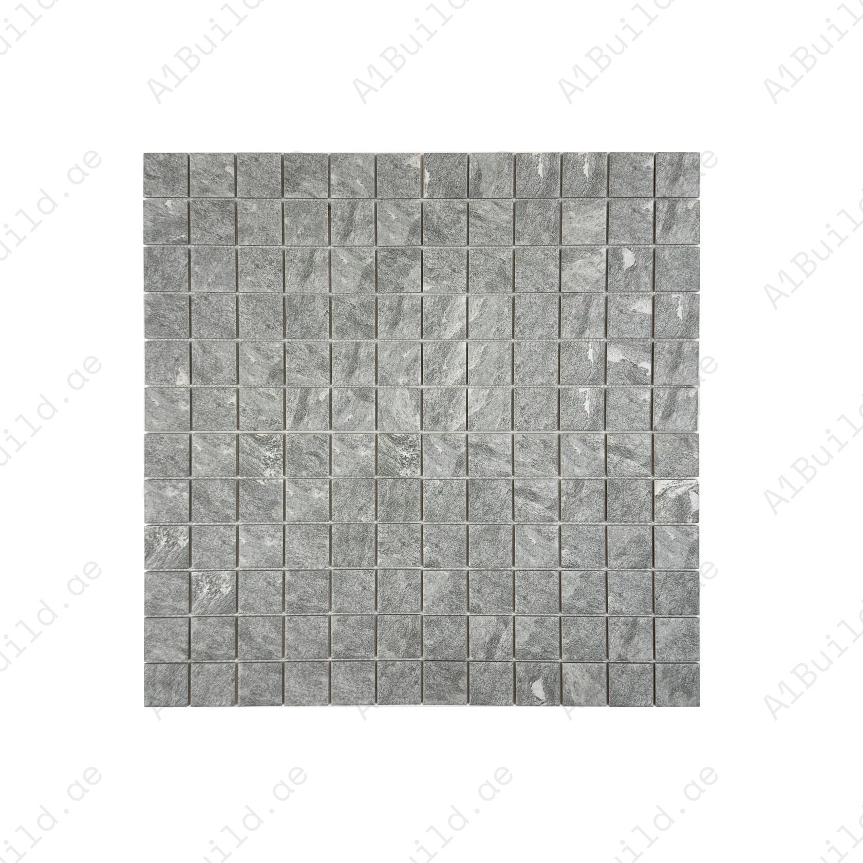 Myanmar grey porcelain mosaic tiles with flat surface for pools, spas & water walls. UV-resistant, slip-proof, eco-friendly, and built for lasting elegance.