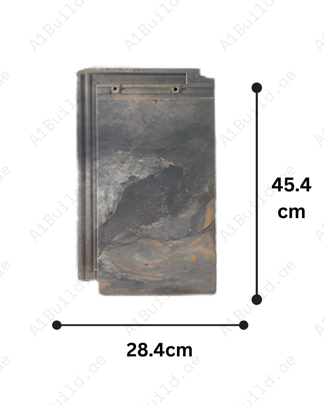 Natura Terra flat polished ceramic roof tile in earth-tone finish. UV-resistant, waterproof, thermally efficient tile with aesthetics & long-lasting durability.