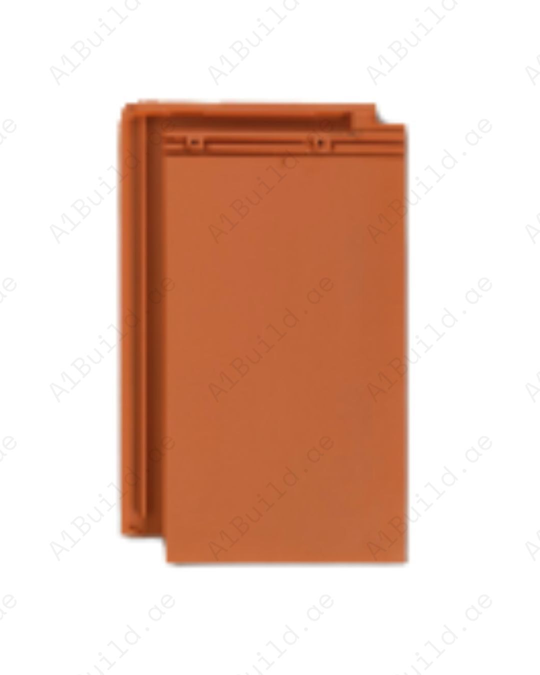 Natural Red ceramic roof tile 45.4×28.4 cm — classic color, strong durability, efficient installation for long-lasting roofs.