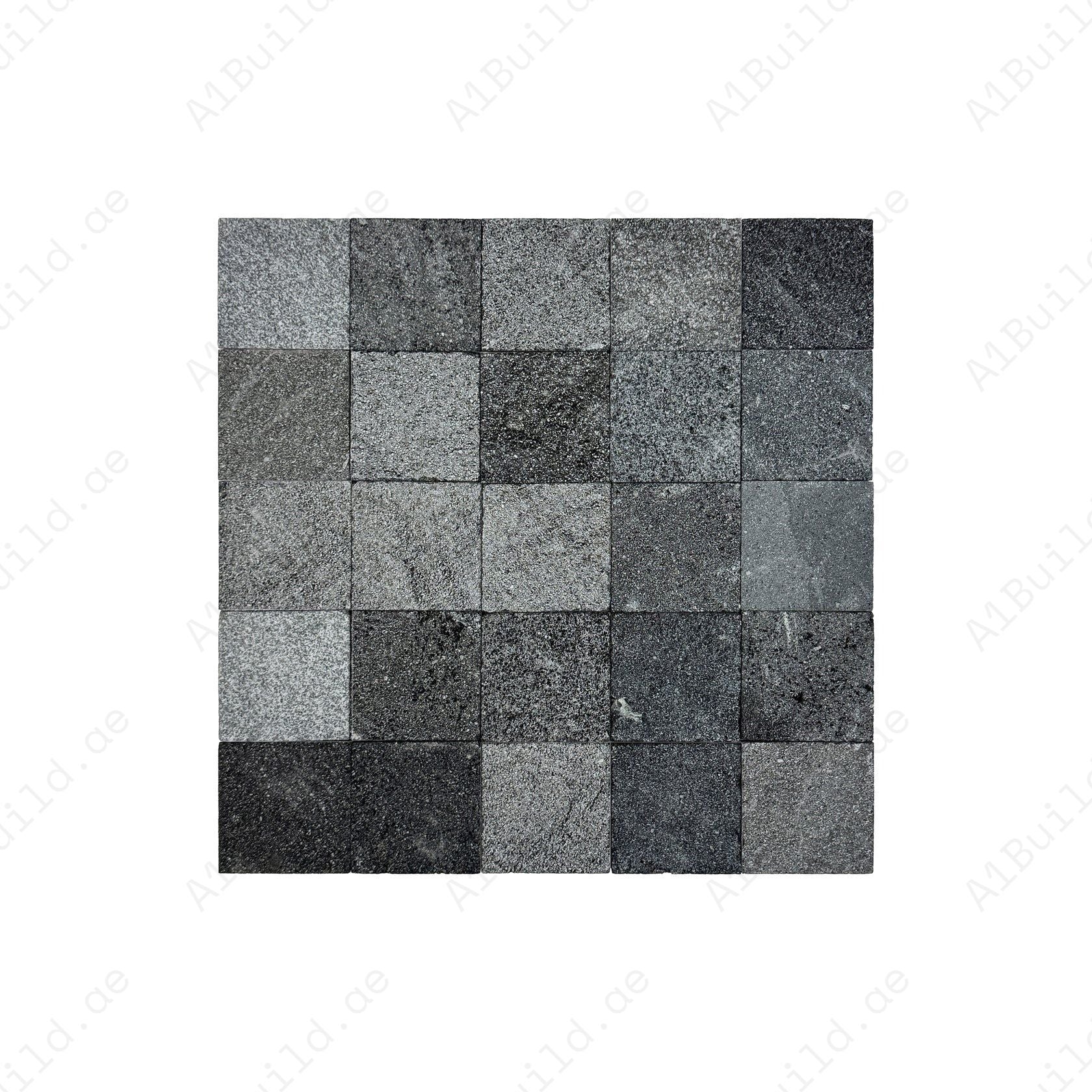 Natural Sukabumi black lava stone tiles for pools & spas. Durable, slip-resistant & eco-friendly. Perfect for luxury water features & outdoor designs.