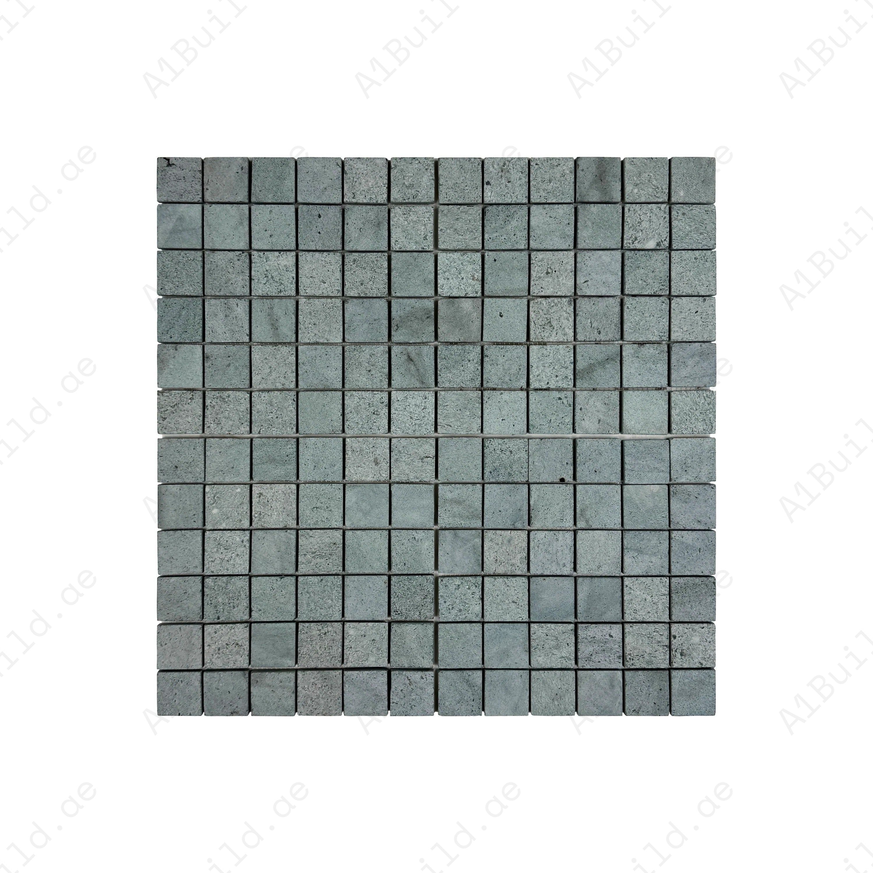 Natural Sukabumi green stone mosaic tiles for pools, spas & water walls. Slip-resistant, durable & eco-friendly. Ideal for luxury outdoor & indoor designs.