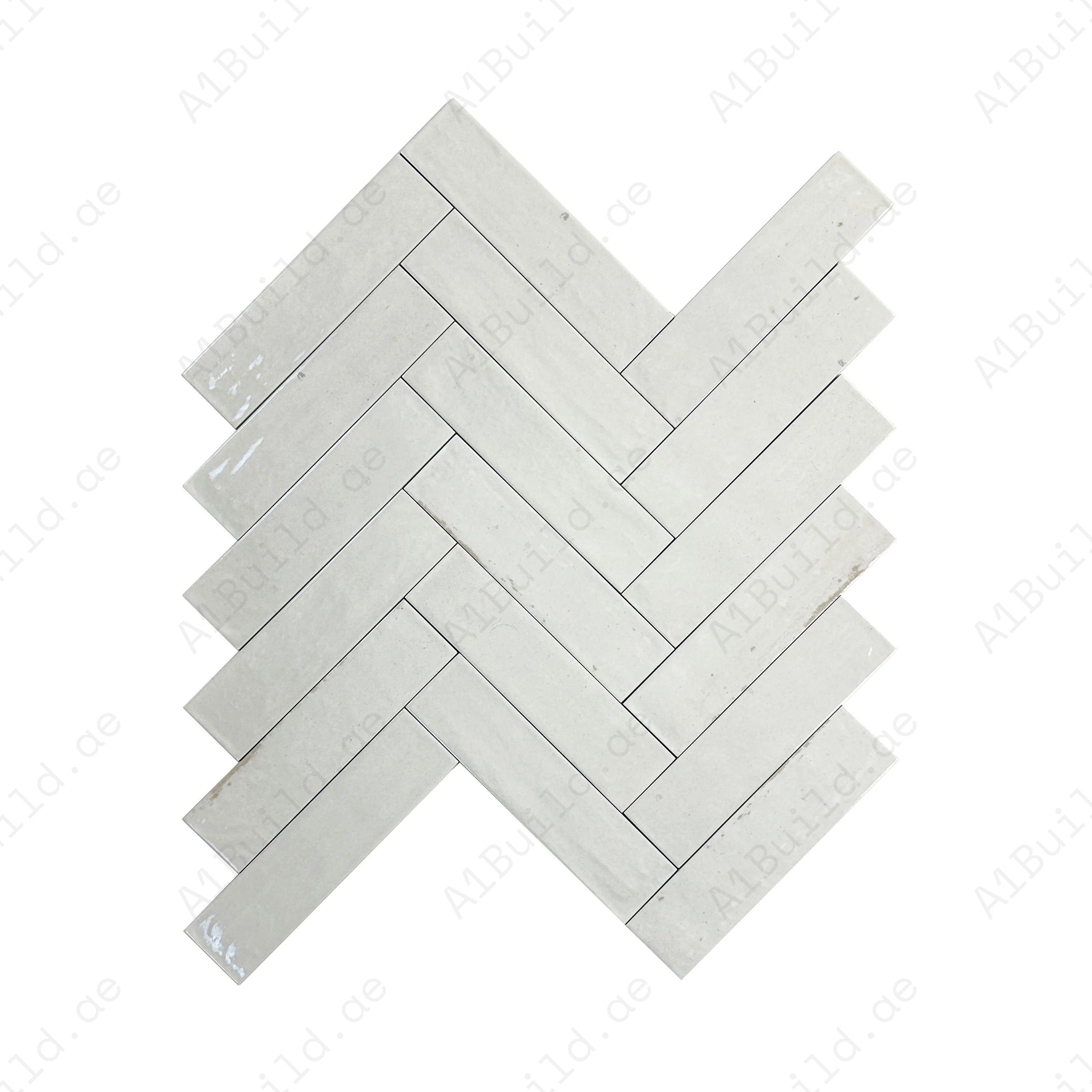 Off White Glossy Porcelain Spectrum Tile. Durable, waterproof, and scratch-resistant for indoor & outdoor walls, floors, kitchens, and high-traffic areas.