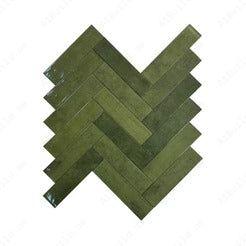 Olive Glossy Porcelain Spectrum Tile. Durable, waterproof, and scratch-resistant for indoor & outdoor walls, floors, kitchens, and high-traffic areas.