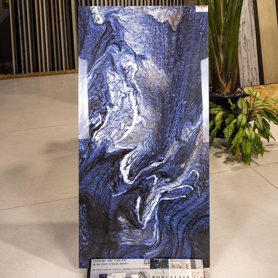 Olympus Azul (60X120cm 09mm Random High Gloss Porcelain Indoor Floor & Wall Tiles)