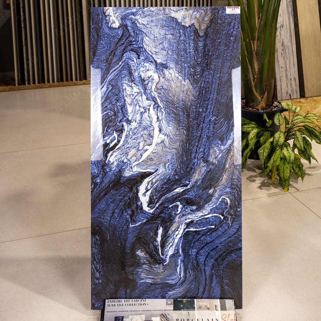 Olympus Azul (60X120cm 09mm Random High Gloss Porcelain Indoor Floor & Wall Tiles)