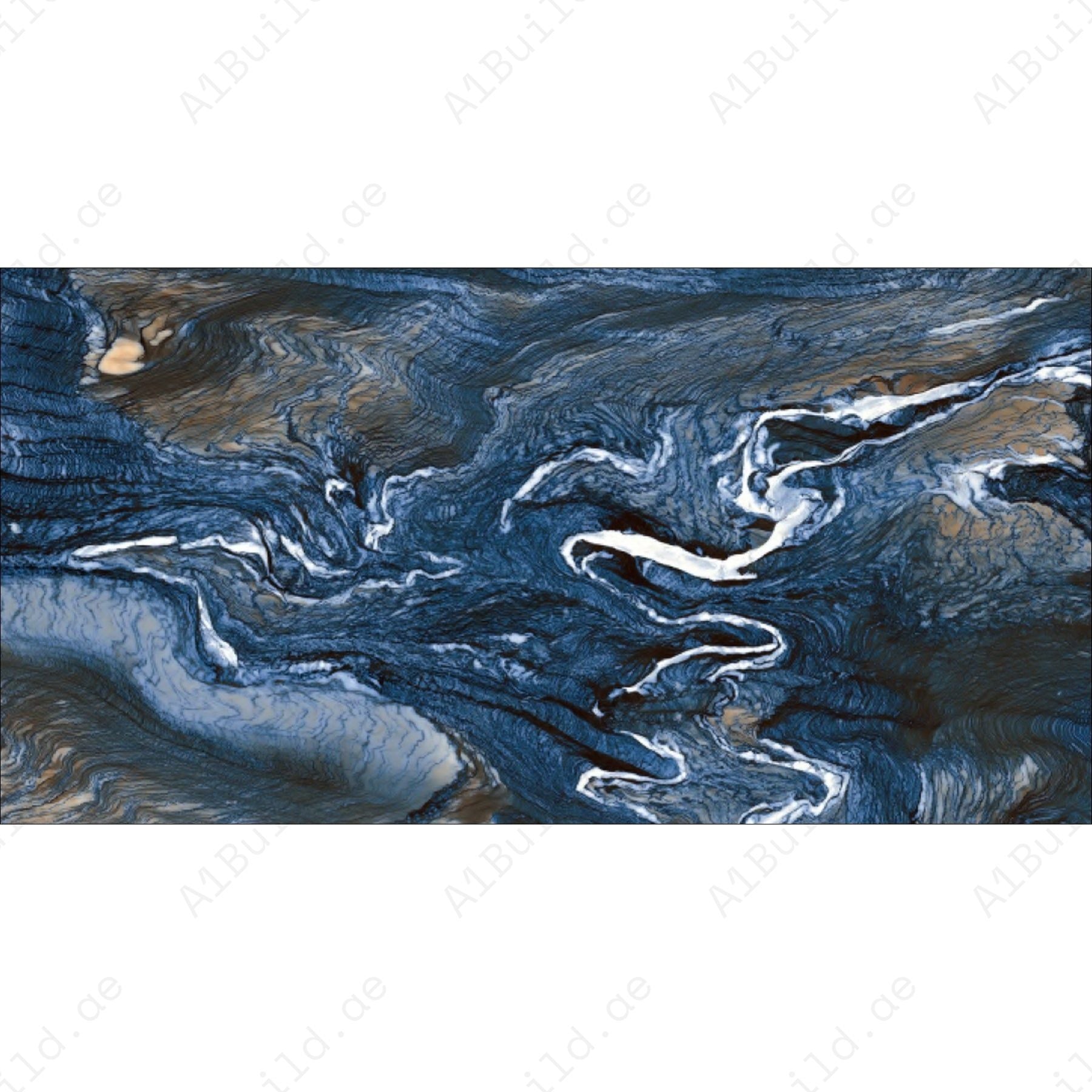 Olympus Azul (60X120cm 09mm Random High Gloss Porcelain Indoor Floor & Wall Tiles)