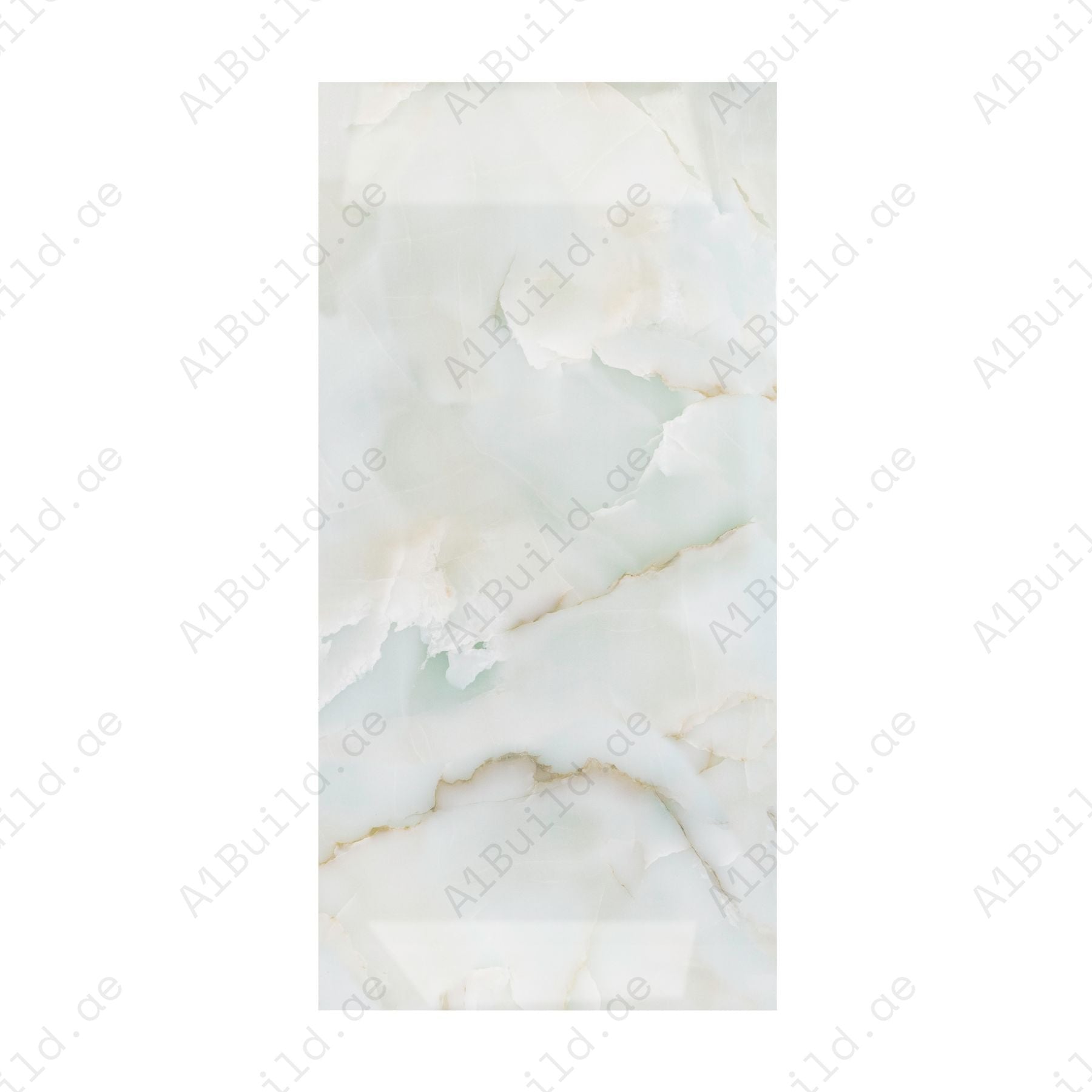 Opera Green Onyx glossy porcelain tile 80x160cm x 09mm featuring rich green veining, luxury large format tile ideal for modern feature walls and premium interiors.
