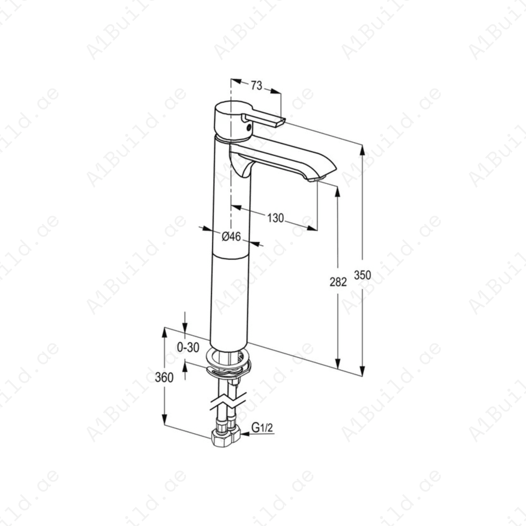 PASSION Single Lever High-Raised XL Basin Mixer - Chrome