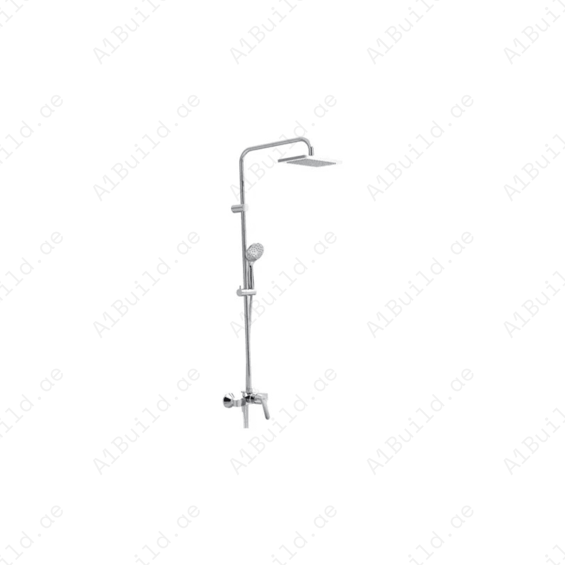 PEAK Single Lever Bath and Shower Mixer | Chrome Finish with Flow Regulator