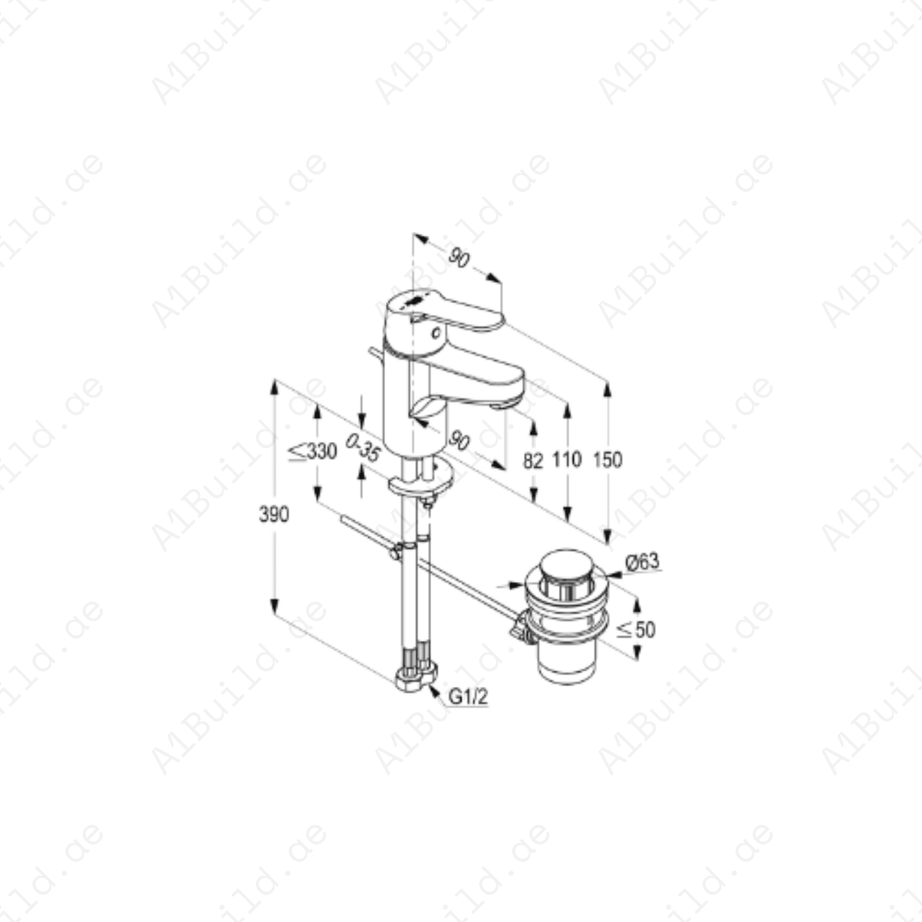 PEAK Single Lever Basin Mixer – Modern Chrome Design, Eco-Friendly