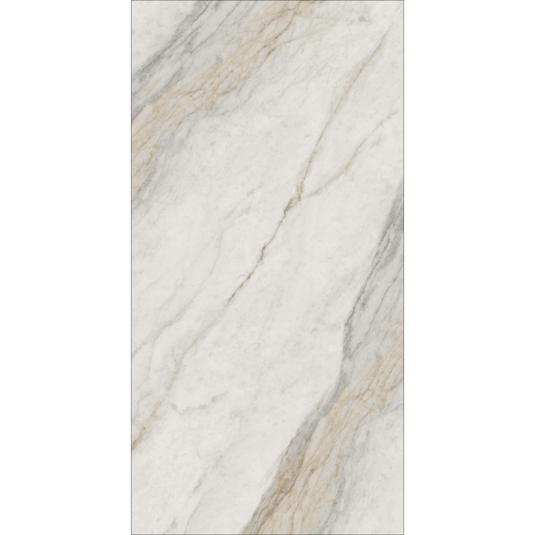 Placia Bianco High Gloss Porcelain Slabs | 120x240cm Warm Grey Tiles for Walls & Floors