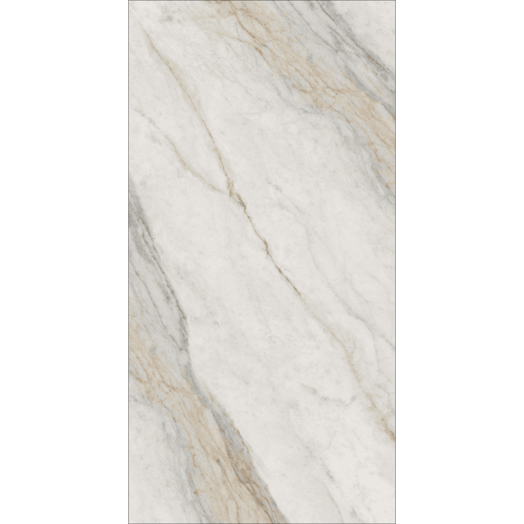Placia Bianco High Gloss Porcelain Slabs | 120x240cm Warm Grey Tiles for Walls & Floors
