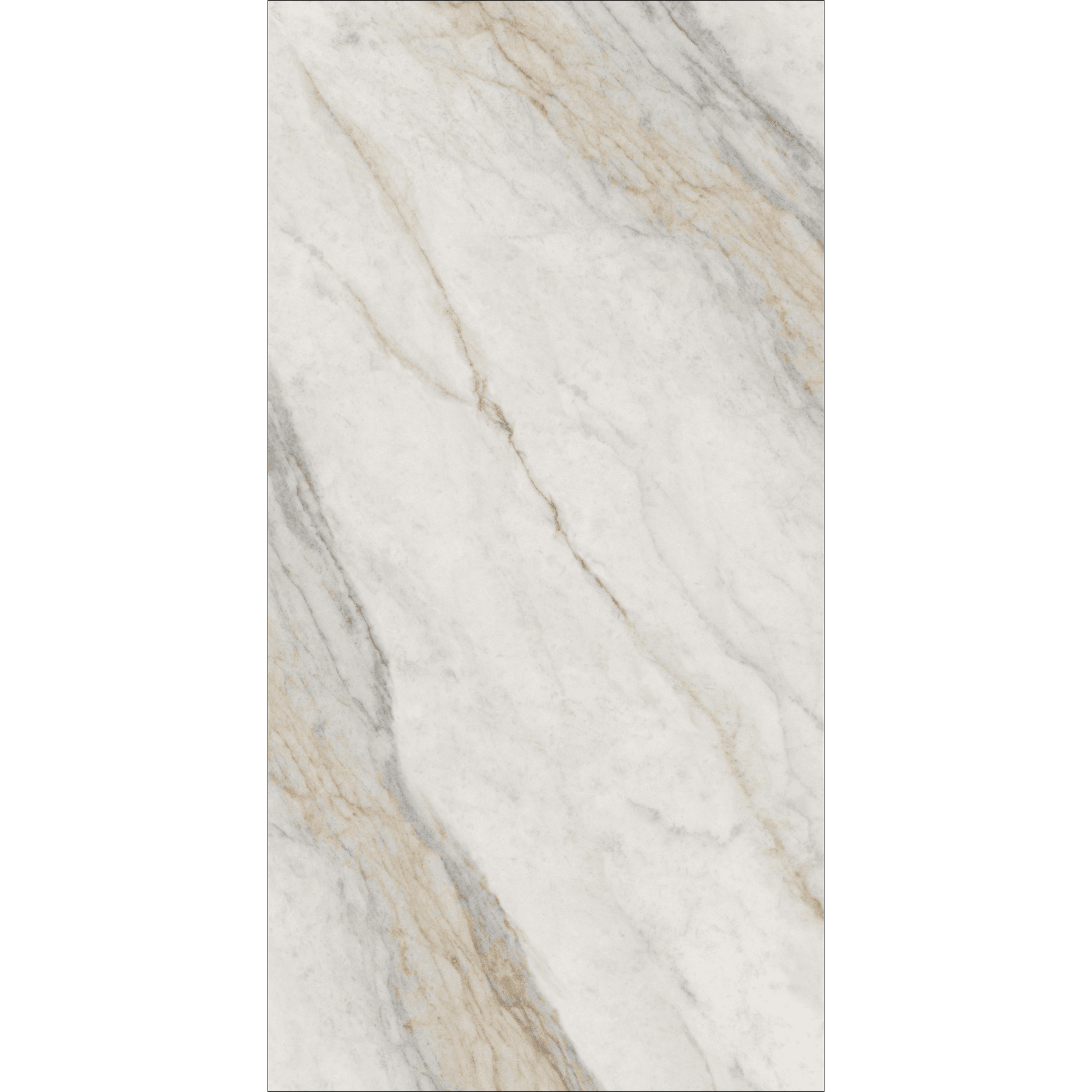 Placia Bianco High Gloss Porcelain Slabs | 120x240cm Warm Grey Tiles for Walls & Floors