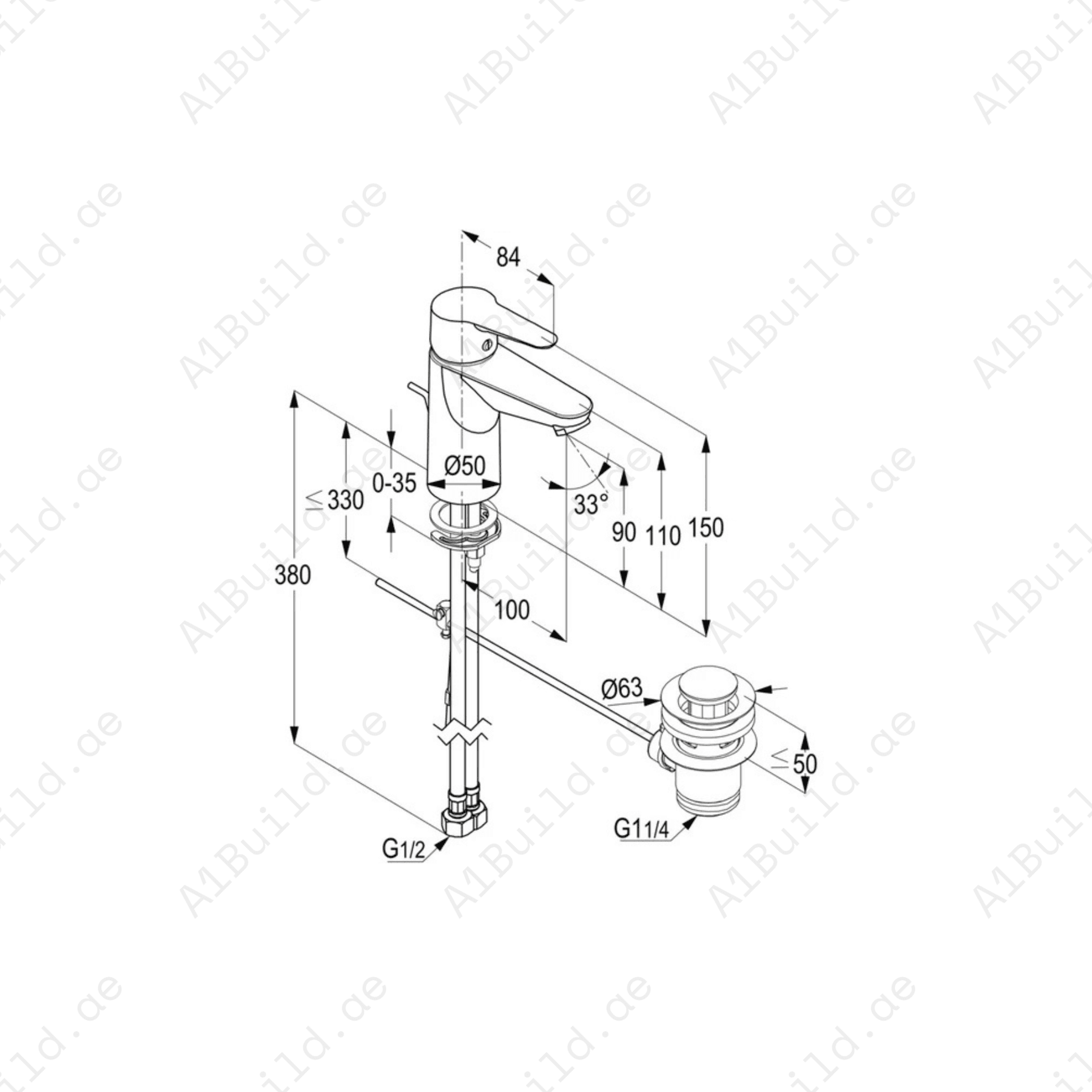 POLARIS STAR Single Lever Basin Mixer – Elegant Design, Water-Saving