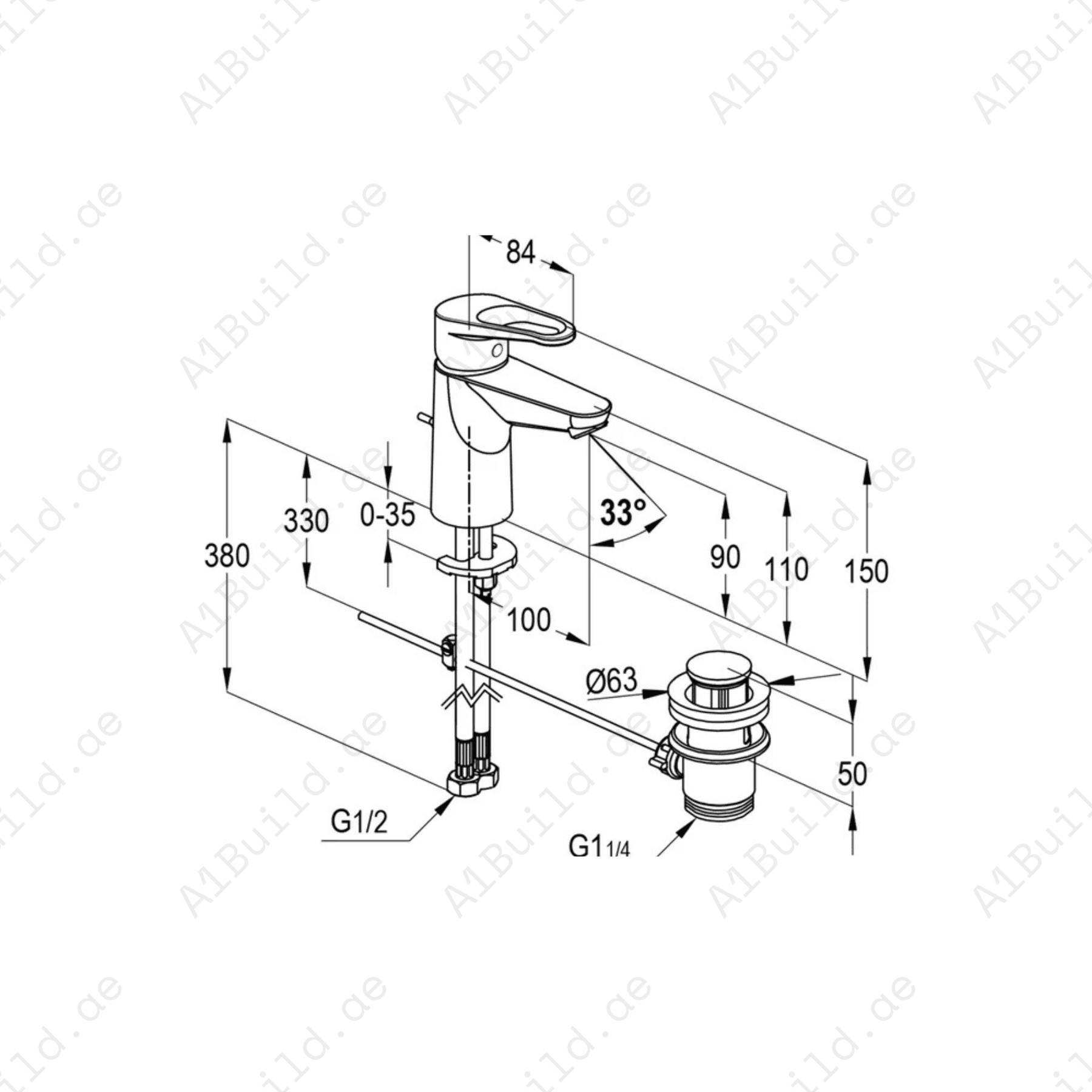 Polo Star E Single Lever Basin Mixer - Chrome DN 15 Faucet