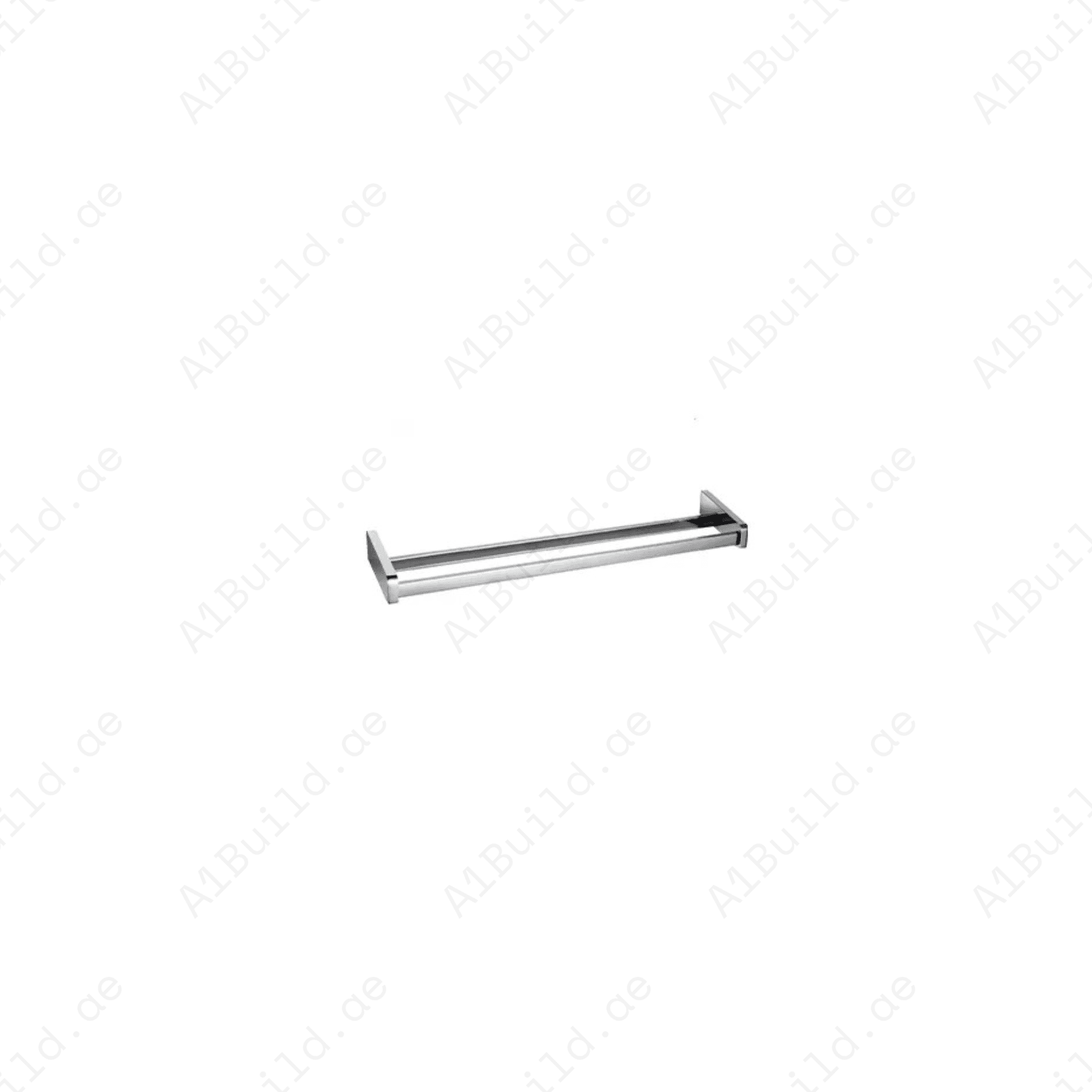 PROFILE STAR Double Towel Bar in Chrome | Wall Fastening with Screws