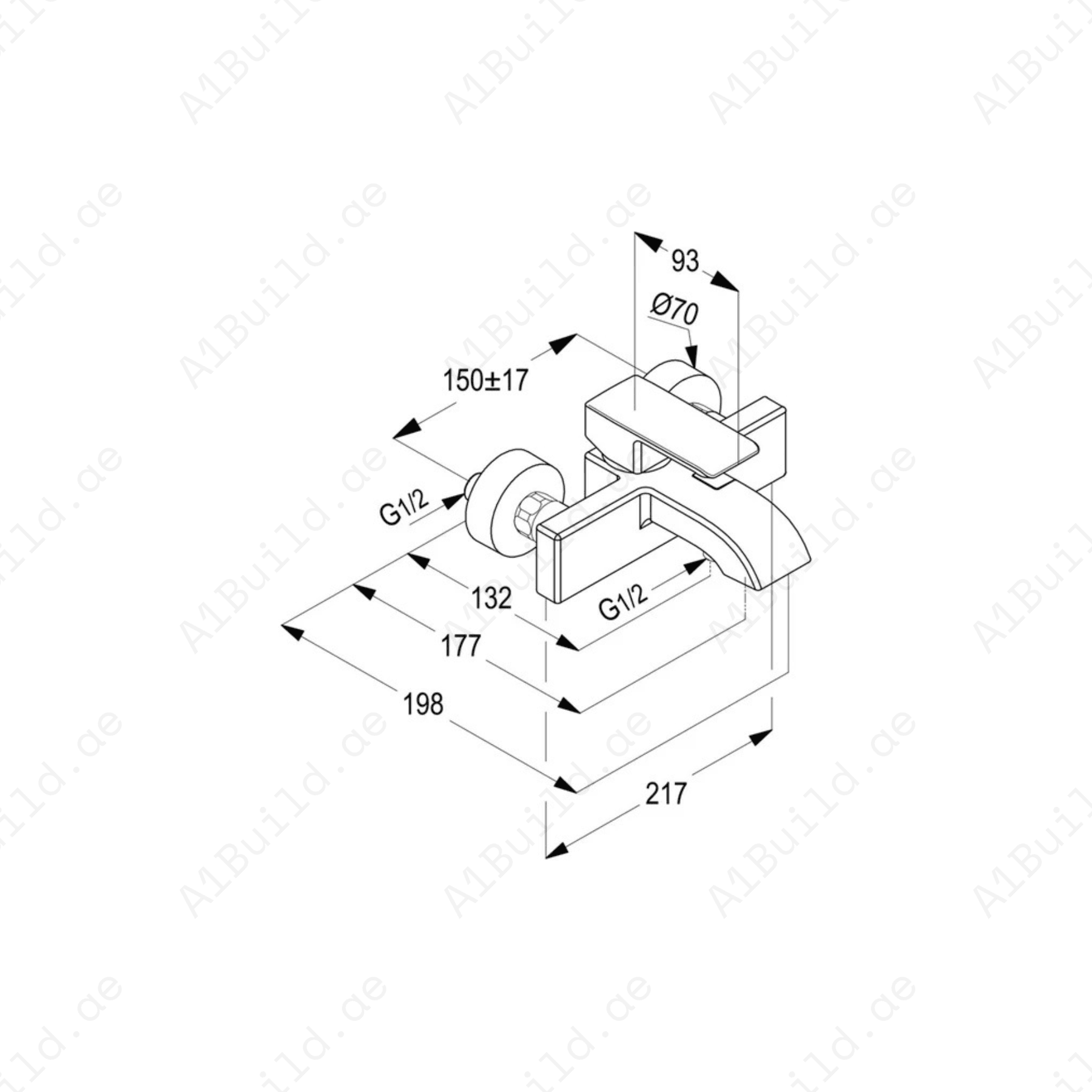 PROFILE STAR Single Lever Bath & Shower Mixer | Chrome Finish with Safety Features