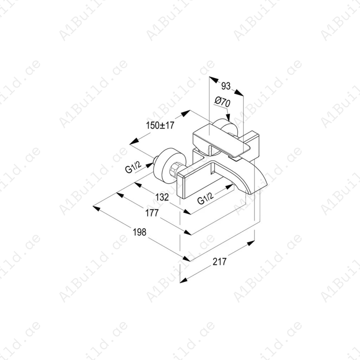 PROFILE STAR Single Lever Bath & Shower Mixer | Chrome Finish with Safety Features
