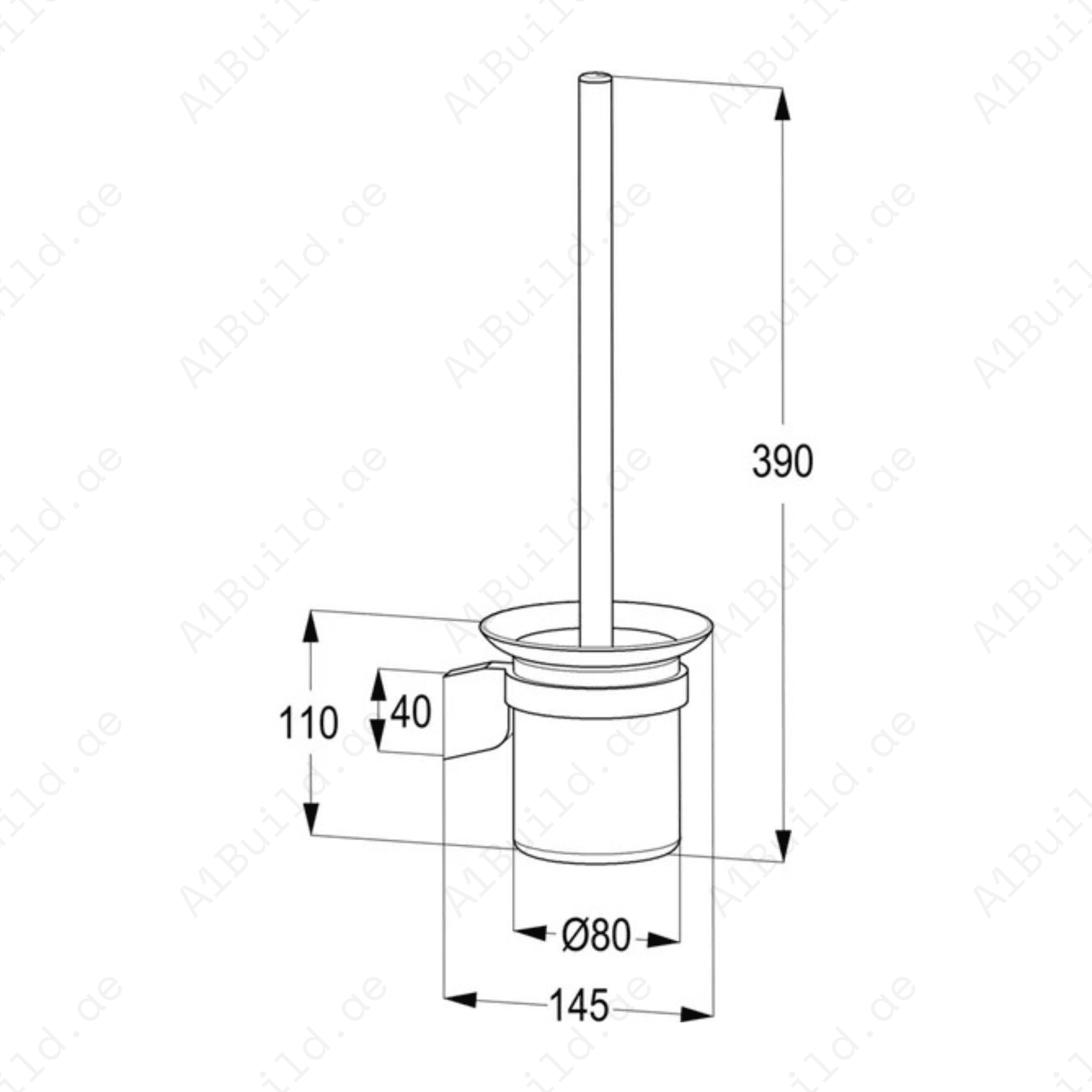 PROFILESTARToiletBrushHolder-ChromeFinishwithGlass_WallFastening_3