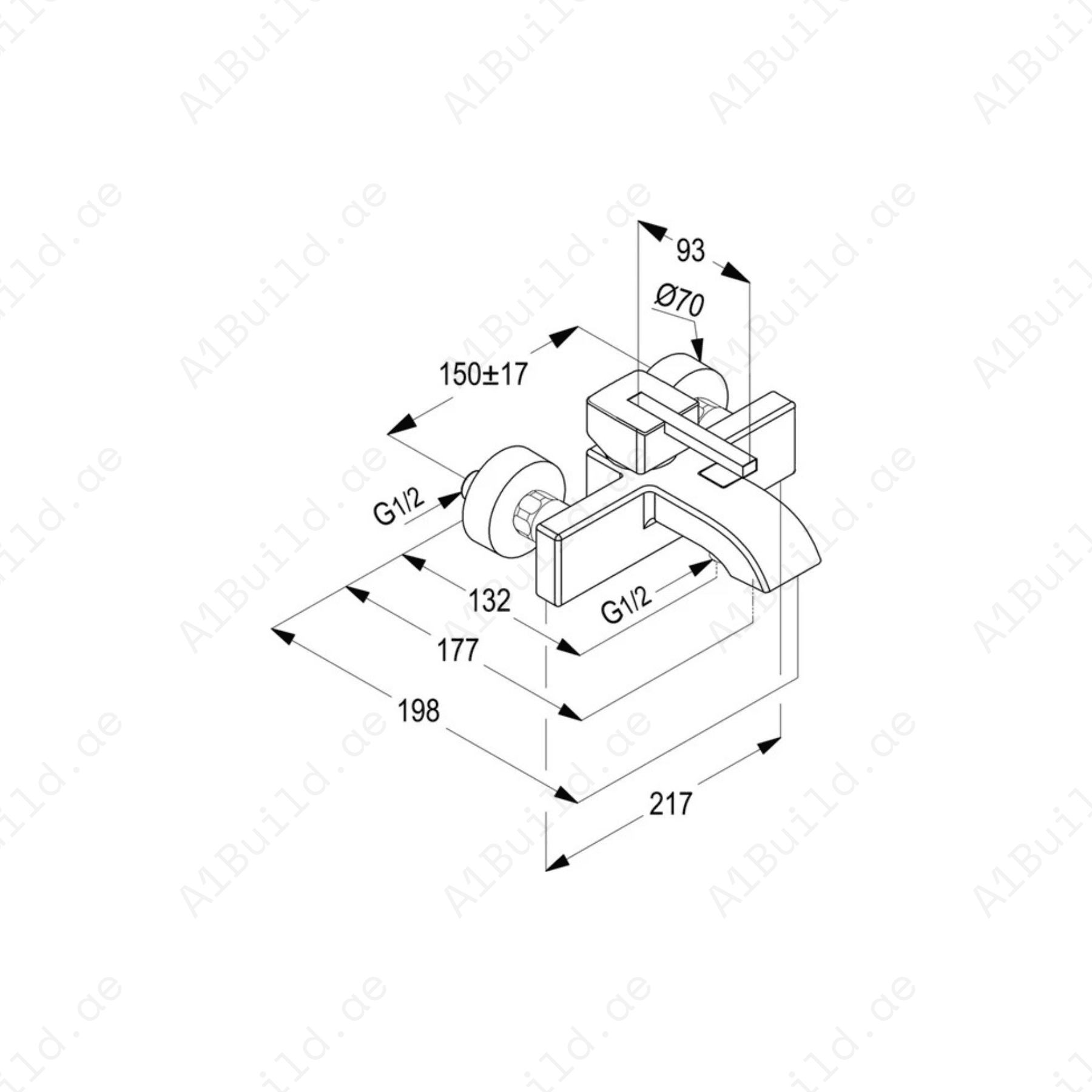 PROFILE Single Lever Bath & Shower Mixer | Chrome Finish with Safety Features