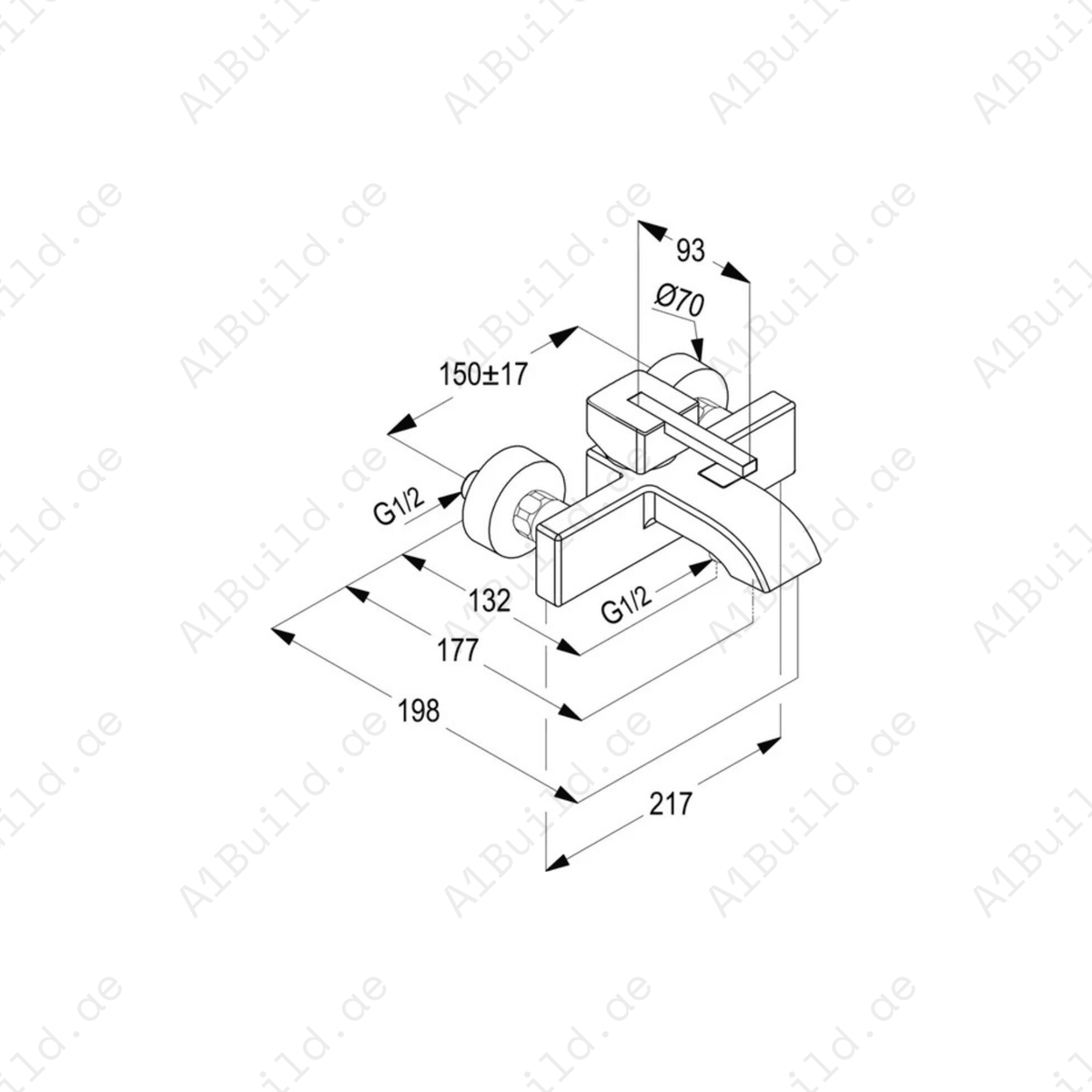 PROFILE Single Lever Bath & Shower Mixer | Chrome Finish with Safety Features