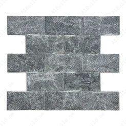 Palatial Sands Black Mushroom marble wall cladding in slate stone with rich black and earthy tones. Ideal for walls, feature areas, and decorative interiors.