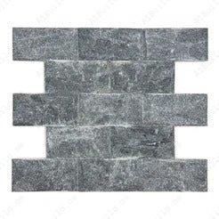 Palatial Sands Black Mushroom marble wall cladding in slate stone with rich black and earthy tones. Ideal for walls, feature areas, and decorative interiors.