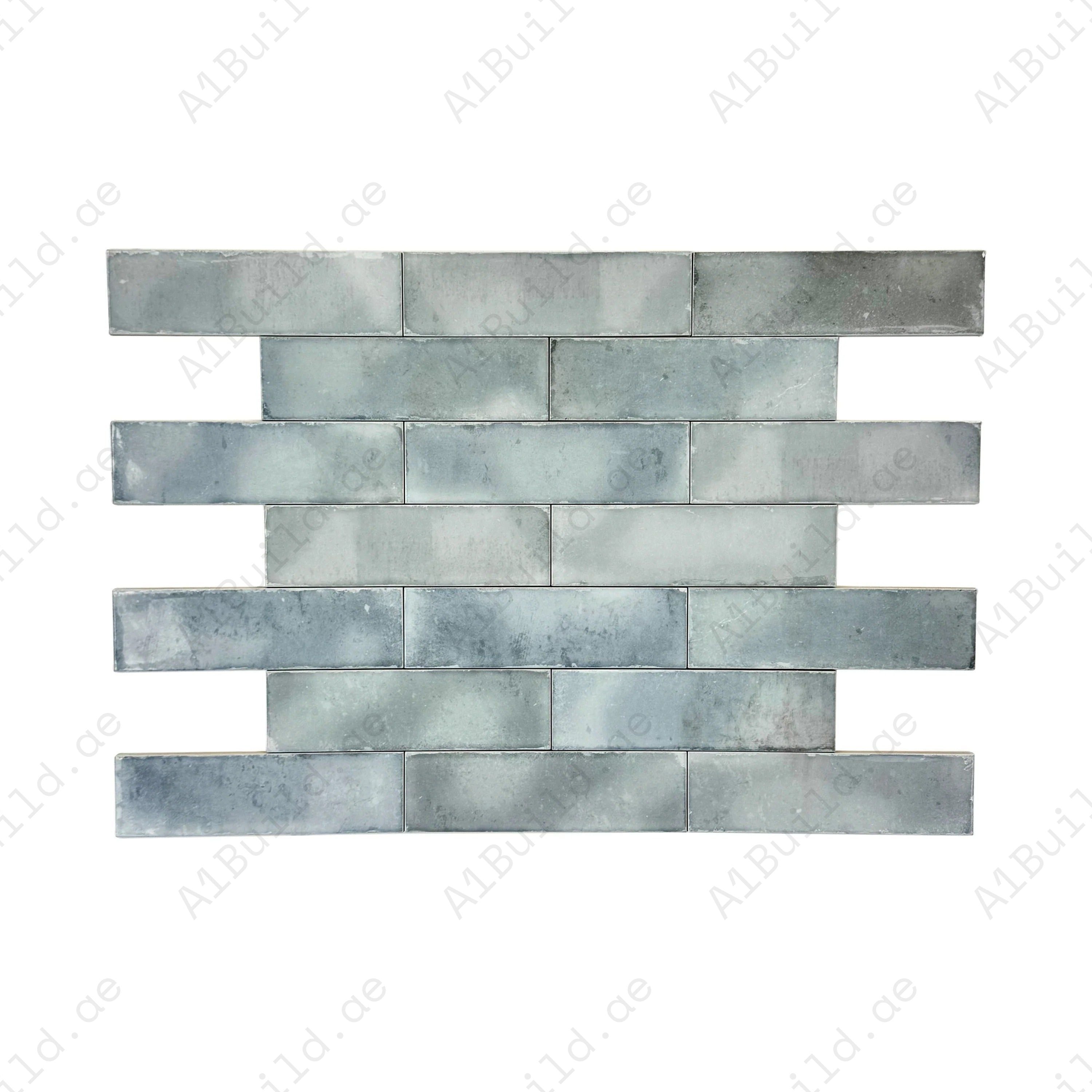 Pearl glossy glazed ceramic artisanal tiles with soft tones and polished finish. Ideal for walls, kitchens, and bathrooms, adding refined lasting elegance.