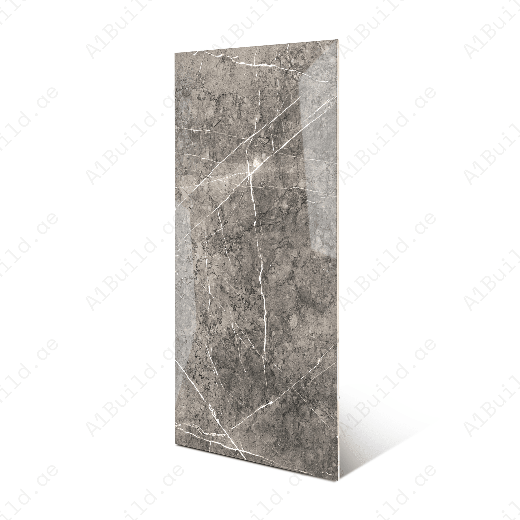 Pitera Grey porcelain tile 60x120cm 9mm thickness, grey marble look design, durable porcelain tile ideal for modern floors and walls.