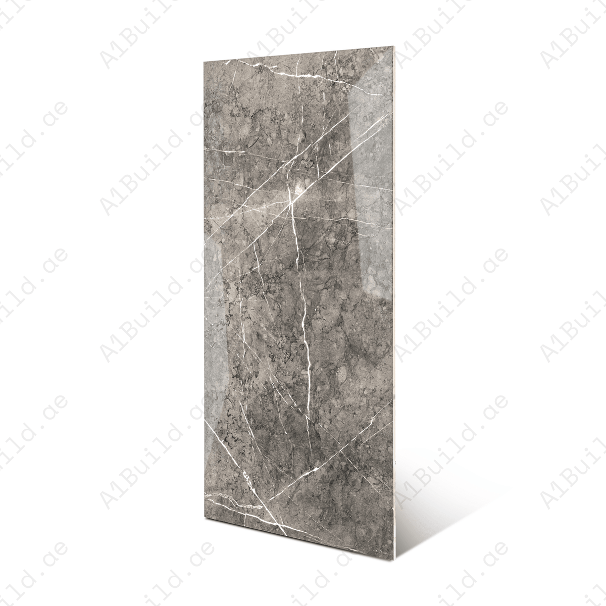 Pitera Grey porcelain tile 60x120cm 9mm thickness, grey marble look design, durable porcelain tile ideal for modern floors and walls.