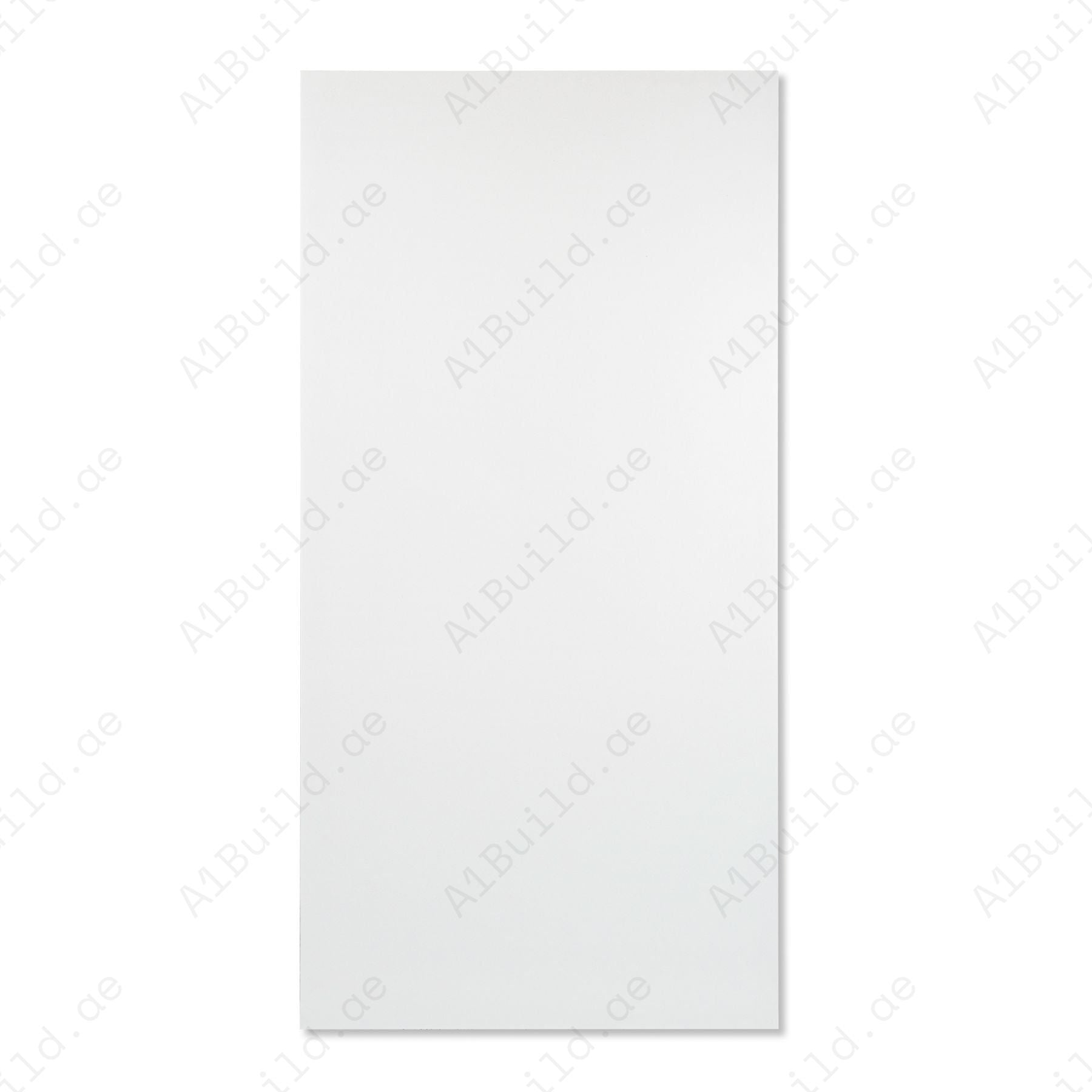 Plain White porcelain tile 60x120cm 9mm thick offers a clean minimalist look with strong porcelain performance for modern floor and wall designs.