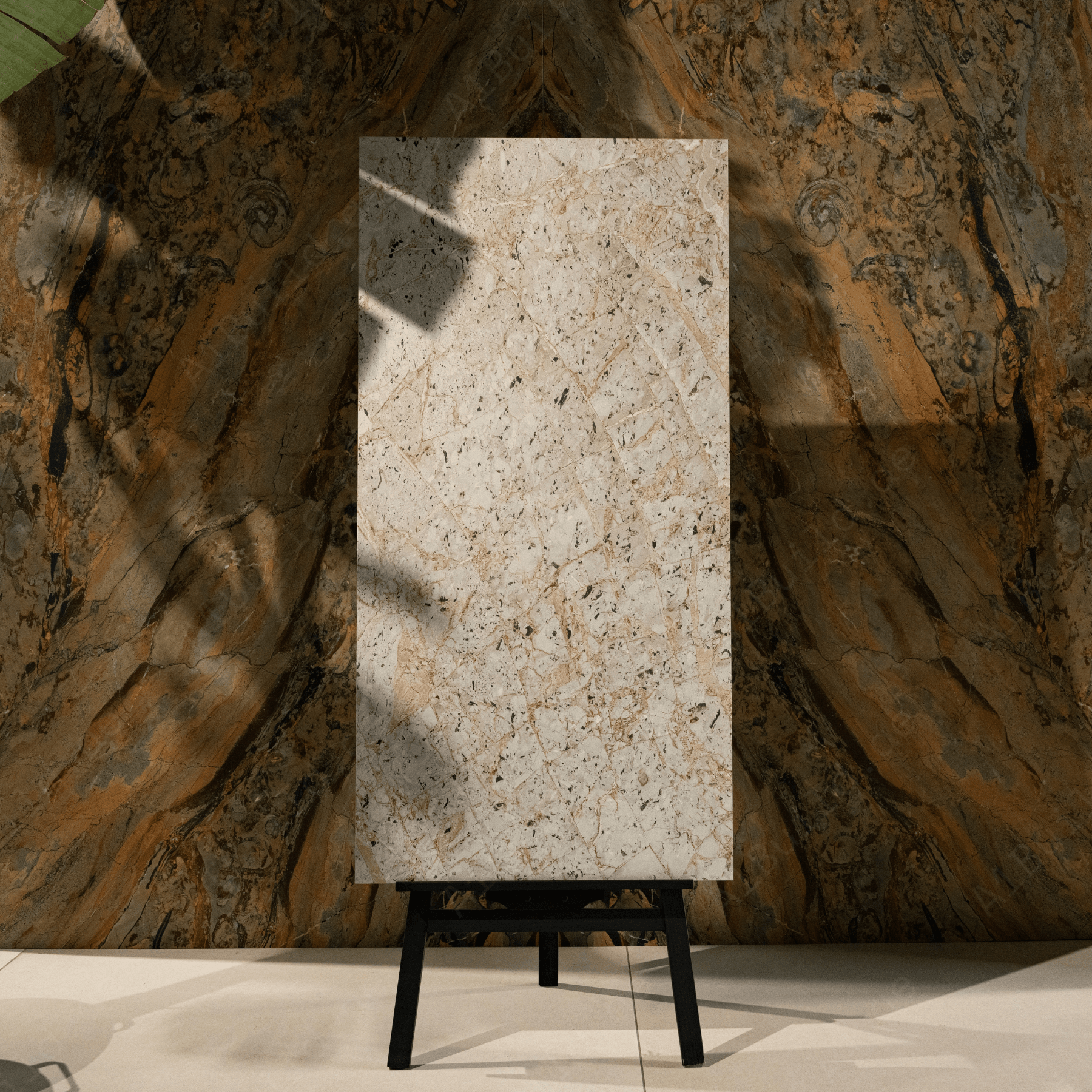 Portofino porcelain tile 60x120cm with 9mm thickness features a classic marble look, durable porcelain body, premium finish for floors and walls.