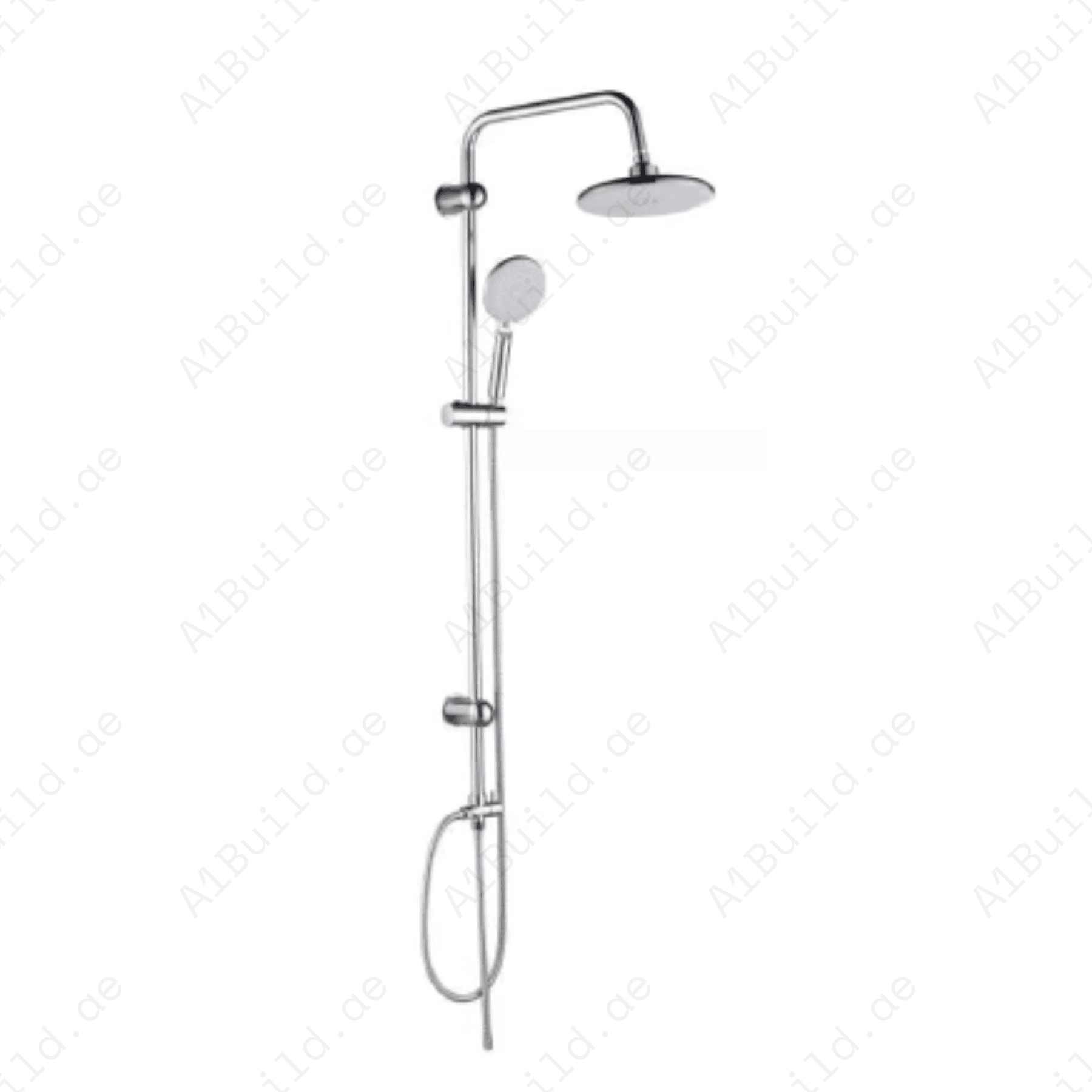 PremiumShowerKitwithAdjustableRailandRainShowerHead