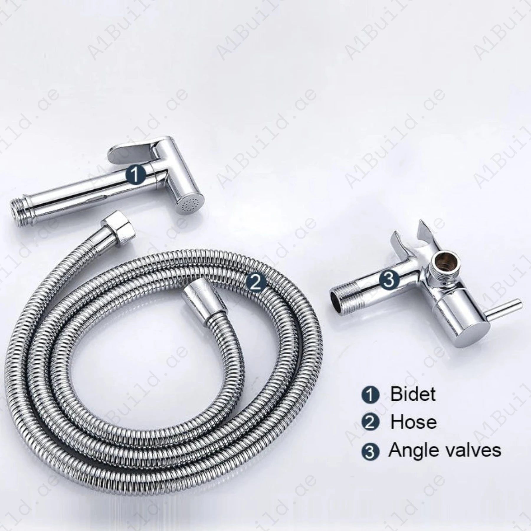 Premium Chrome Shattaf Set with Wall Bracket & Water-Saving Technology