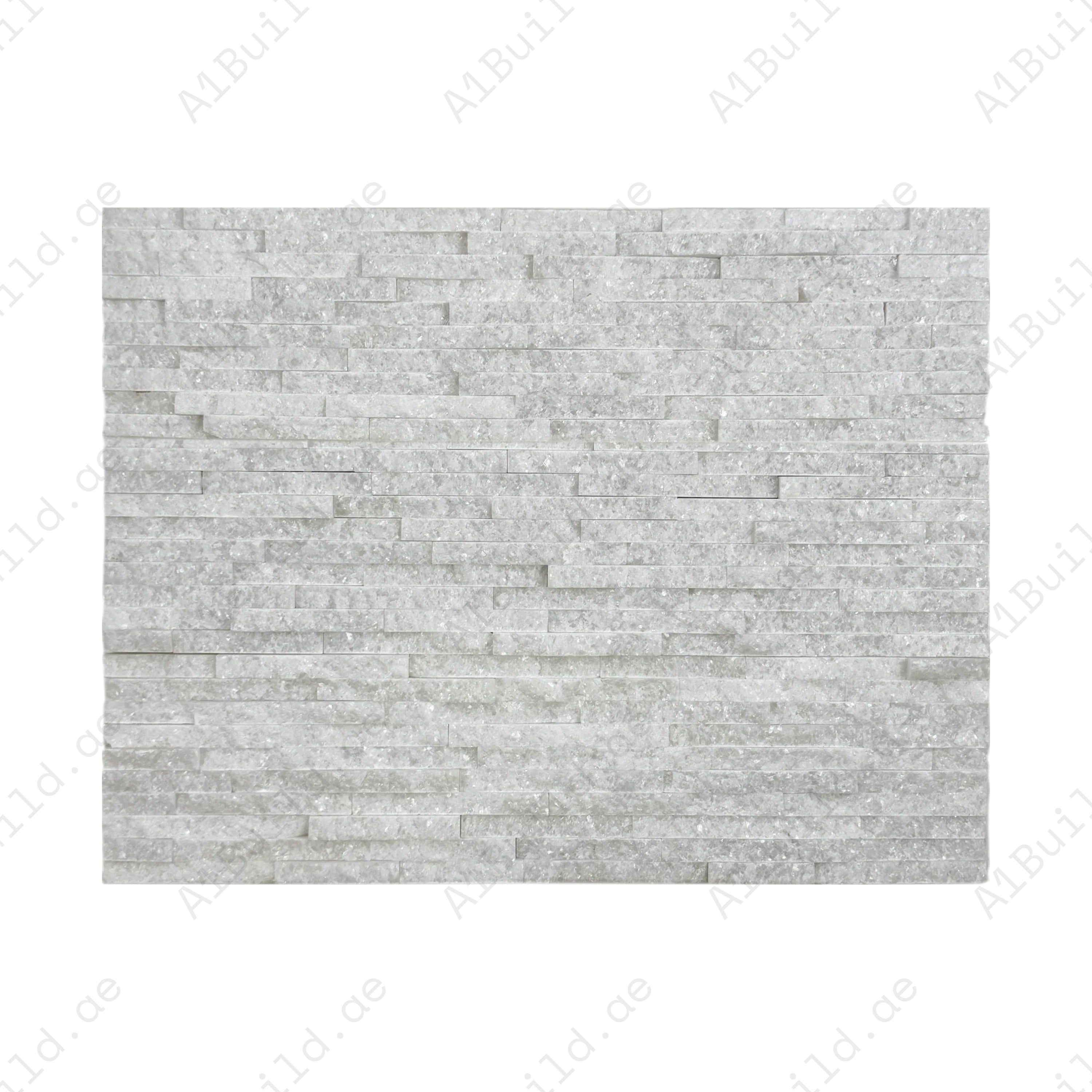 Premium Crystal White Split Marble Wall Cladding from the Twilight Stream Series. Durable stone finish for elegant interiors and exterior applications.
