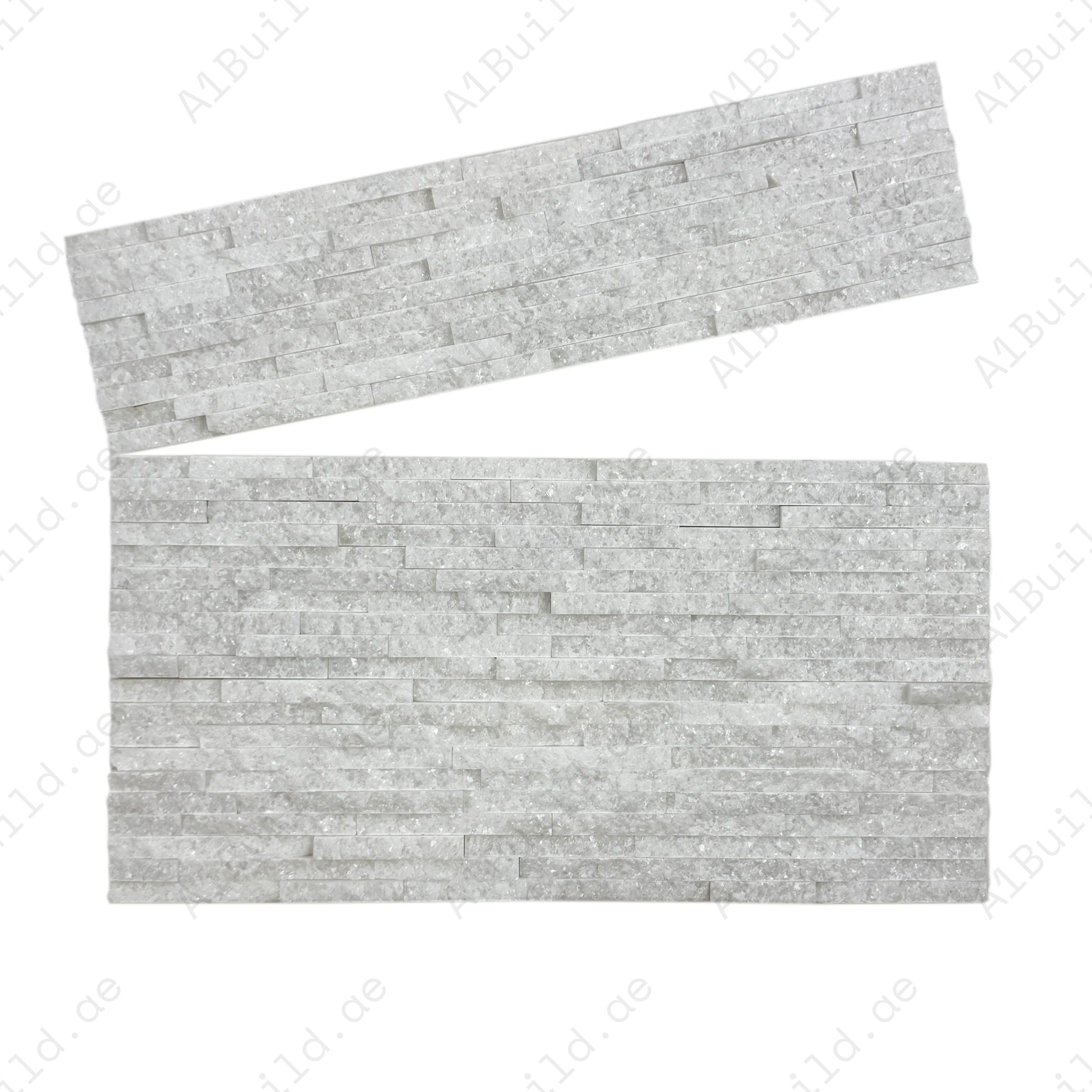 Premium Crystal White Split Marble Wall Cladding from the Twilight Stream Series. Durable stone finish for elegant interiors and exterior applications.
