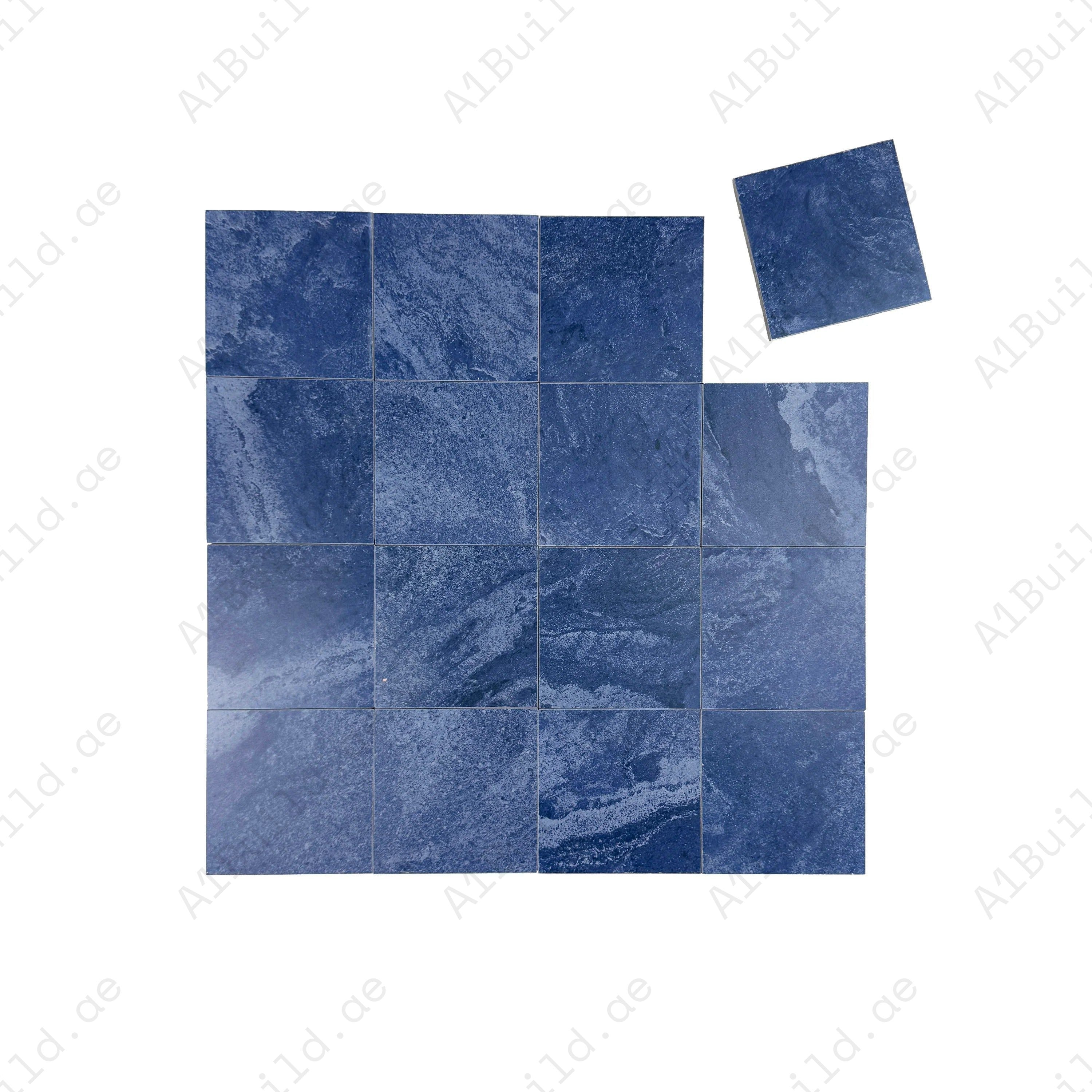 Premium Sukabumi Blue Pattern Porcelain Tile for pools, spas, and water features. Durable, slip-resistant, UV-stable, and eco-friendly for lasting style.