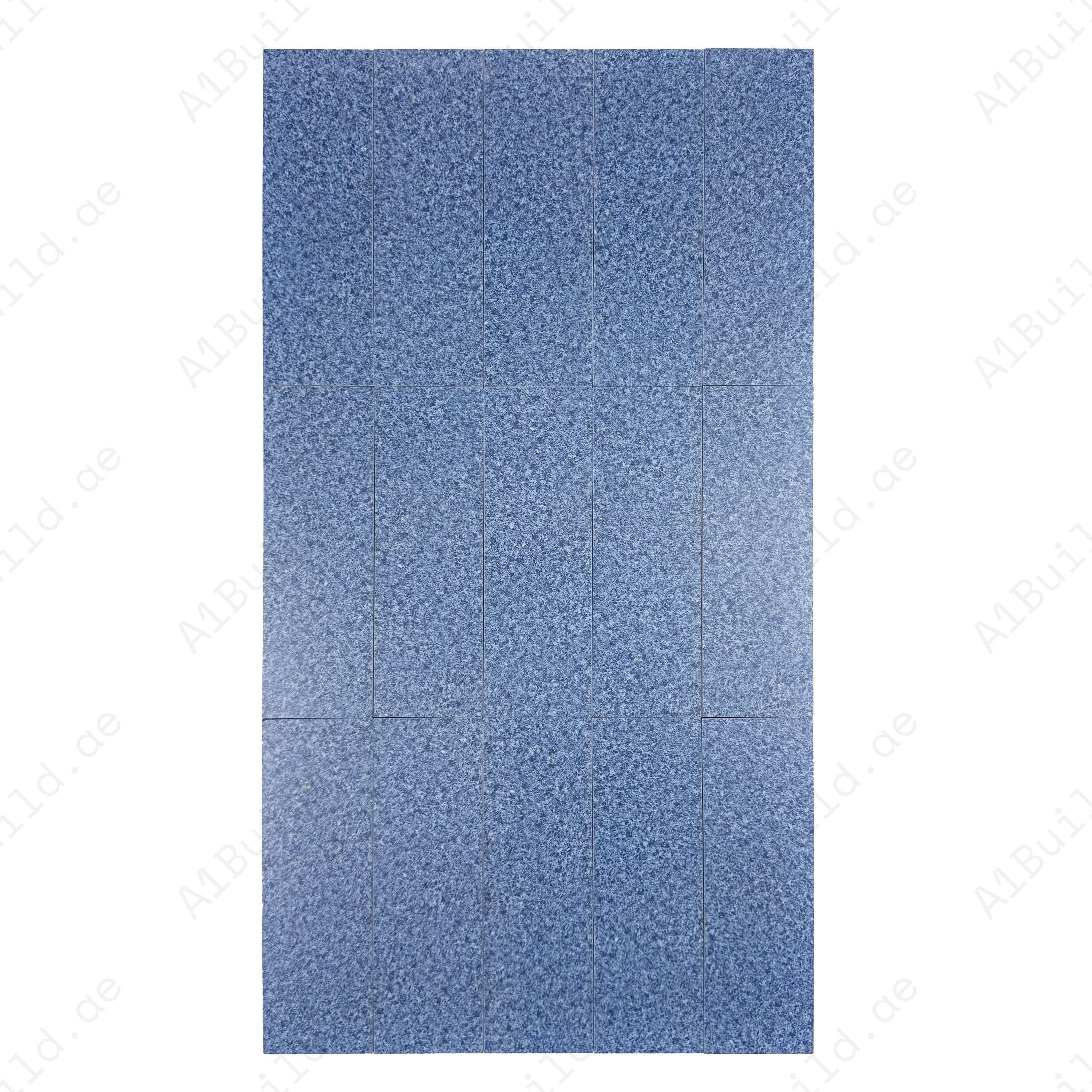 Premium Sukabumi Light Blue Porcelain Tile 100x300 mm for pools, spas & walls. Slip-resistant, UV-protected, eco-friendly, and made for long-lasting use.