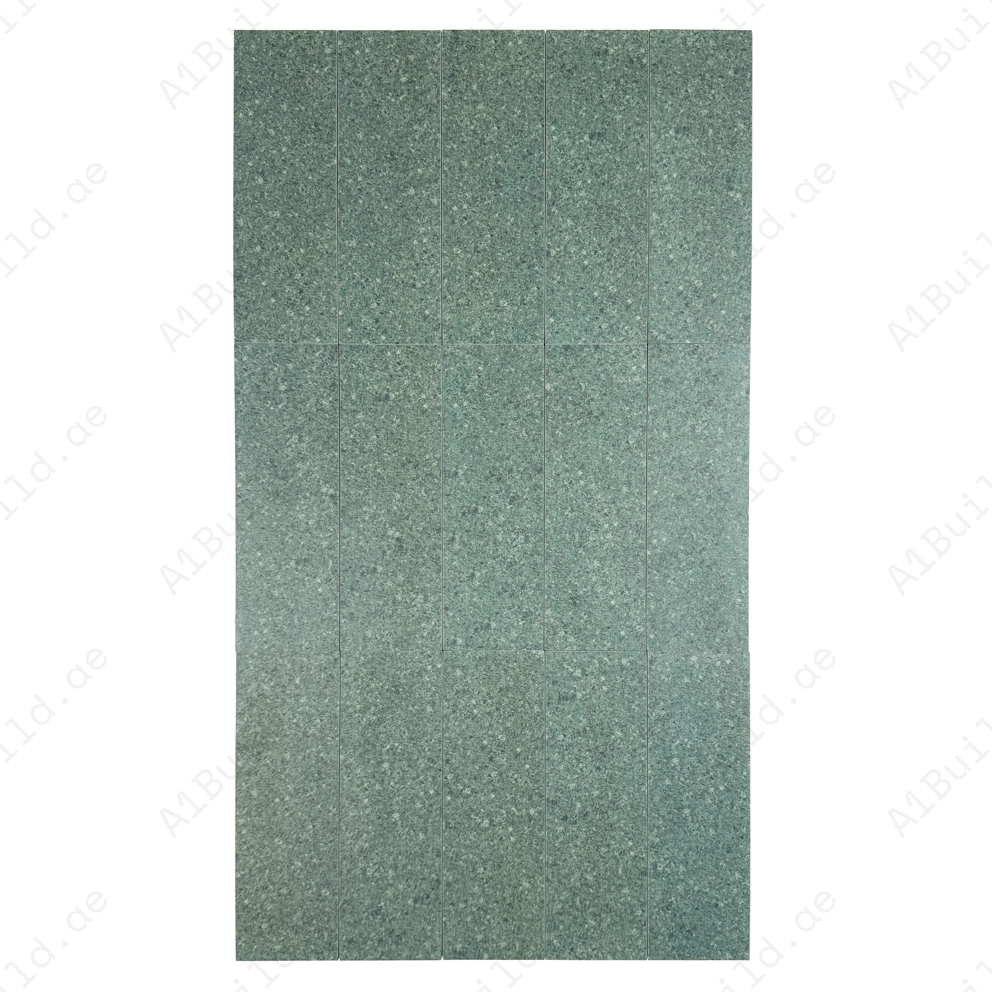 Premium Sukabumi Light Green Porcelain Tile (100x300 mm) – slip-resistant, UV-stable, eco-friendly tiles ideal for swimming pools, spas & water features in Dubai.