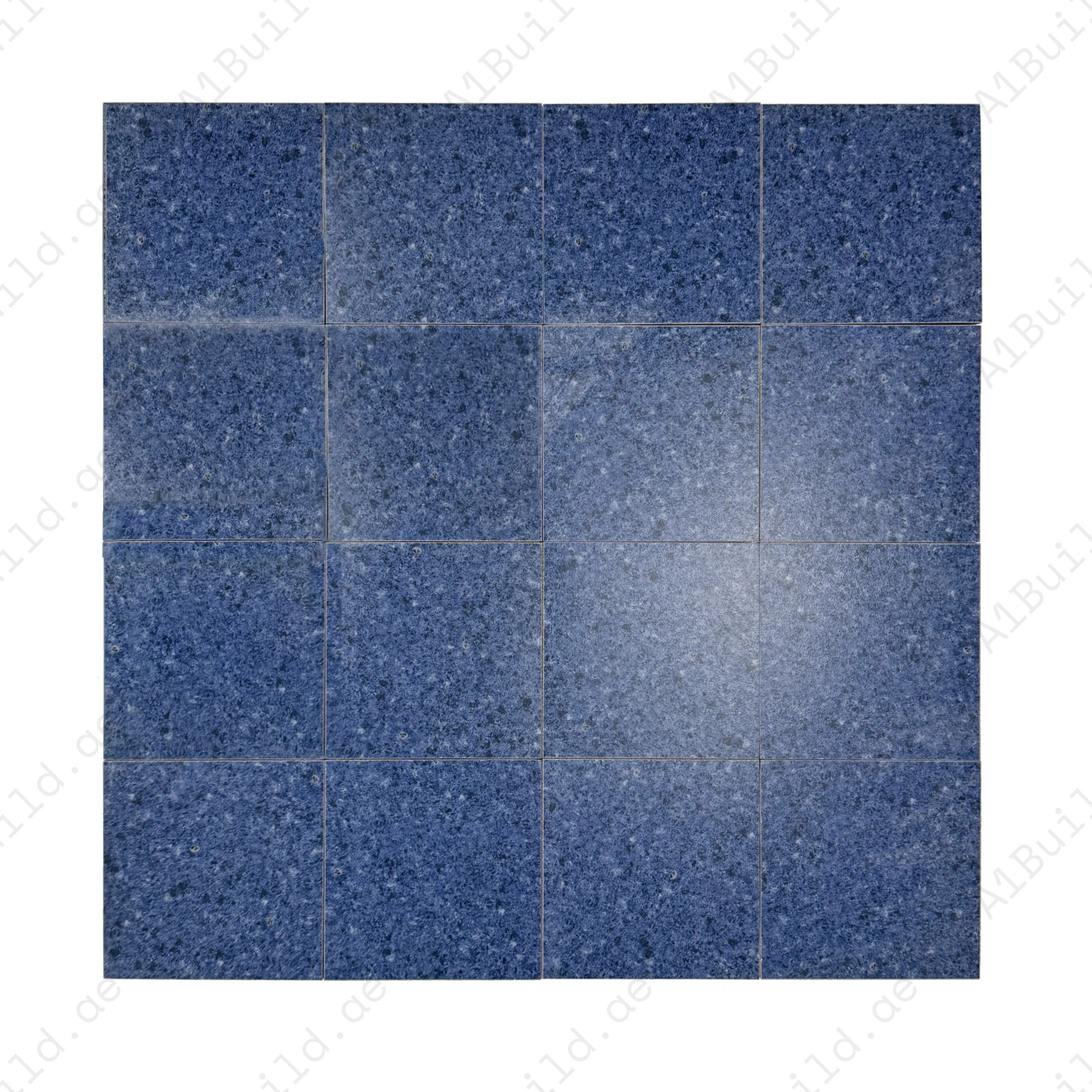 Premium Sukabumi Medium Blue Porcelain Tile 150x150 mm – slip-resistant, UV-stable, eco-friendly, perfect for pools, spas & decorative water features.